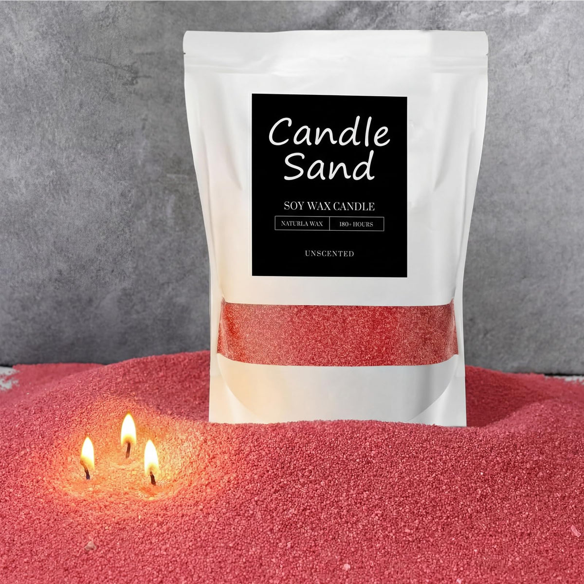 Candle Sand 3.3 lb DIY Pearled Candle Making Kit Included 20 Pcs Wicks and Refillable Beaded Wax Sand Beaded Wax Gift with Wicks Self Extinguish for Home Wedding Party Women