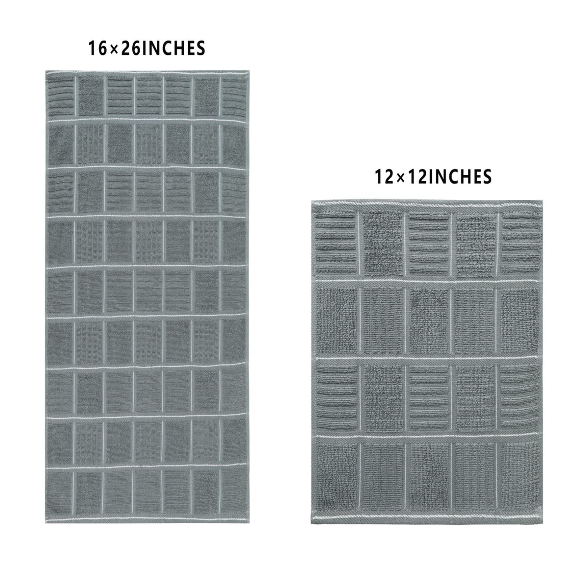 Kitchen Towels and Dishcloths Set (8 Count)