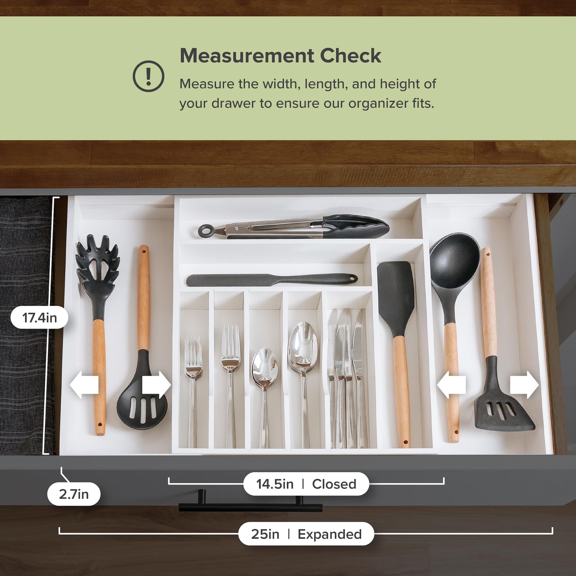 Silverware & Utensil Drawer Organizer