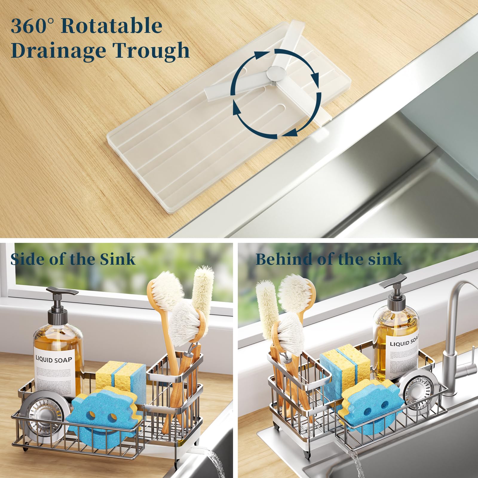 Sponge Holder for Kitchen Sink