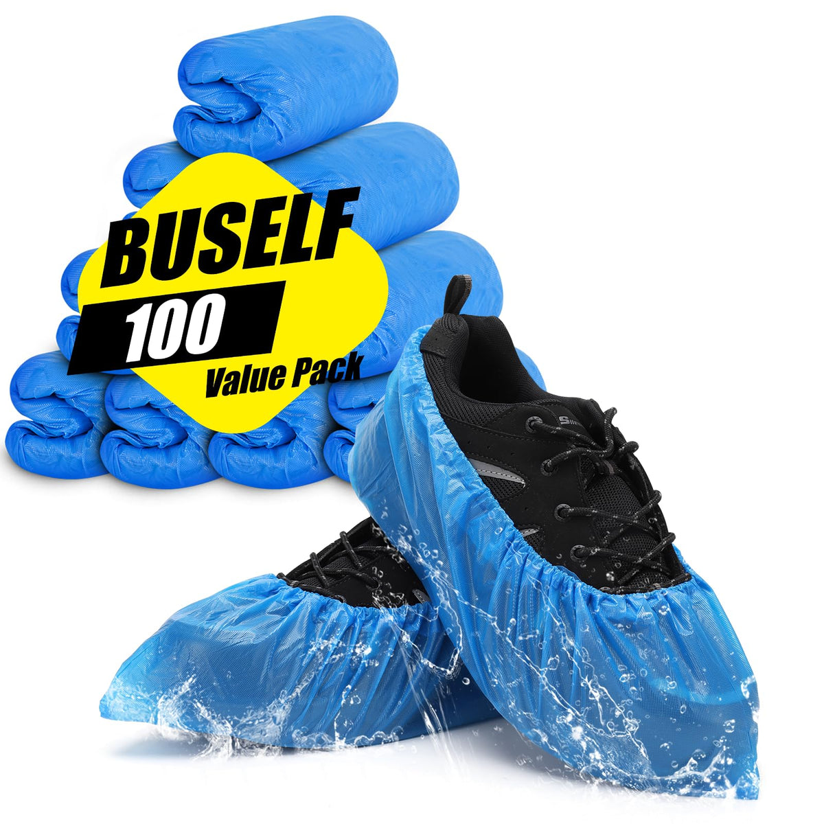 Shoe Covers Disposable Non Slip (100 Count)