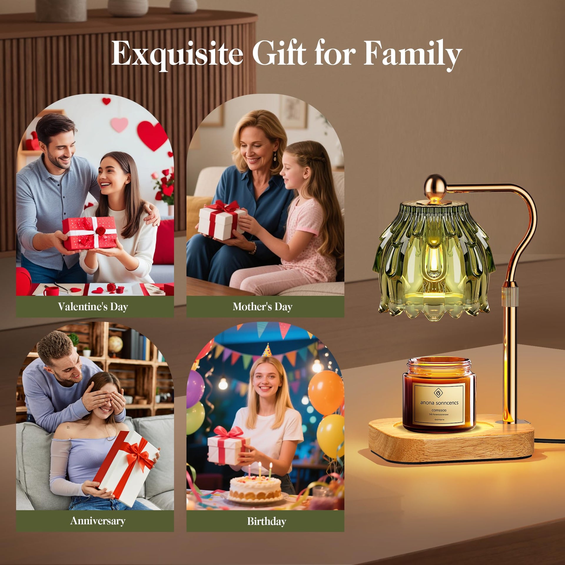 Candle Warmer Lamp with Timer Dimmer