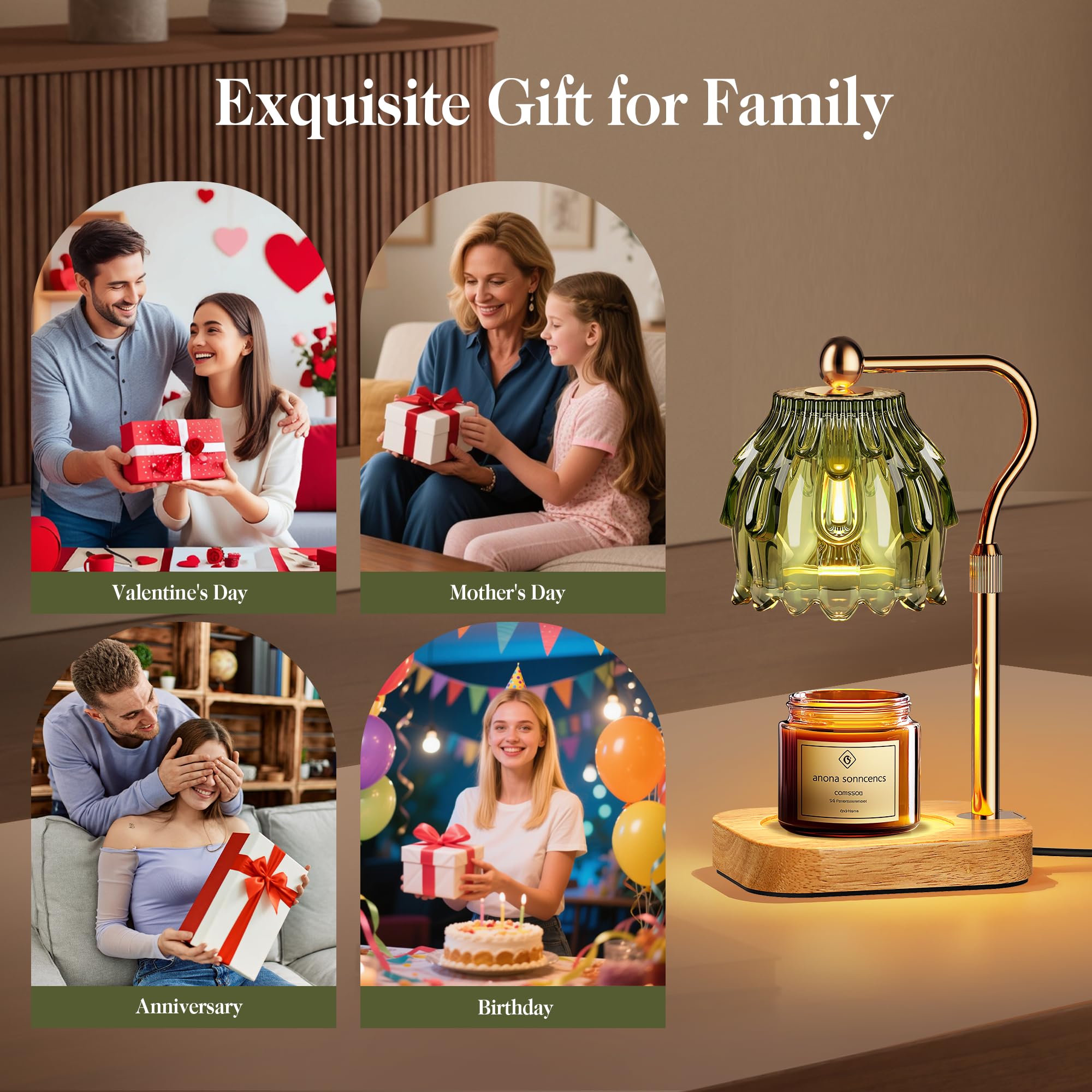 Candle Warmer Lamp with Timer Dimmer