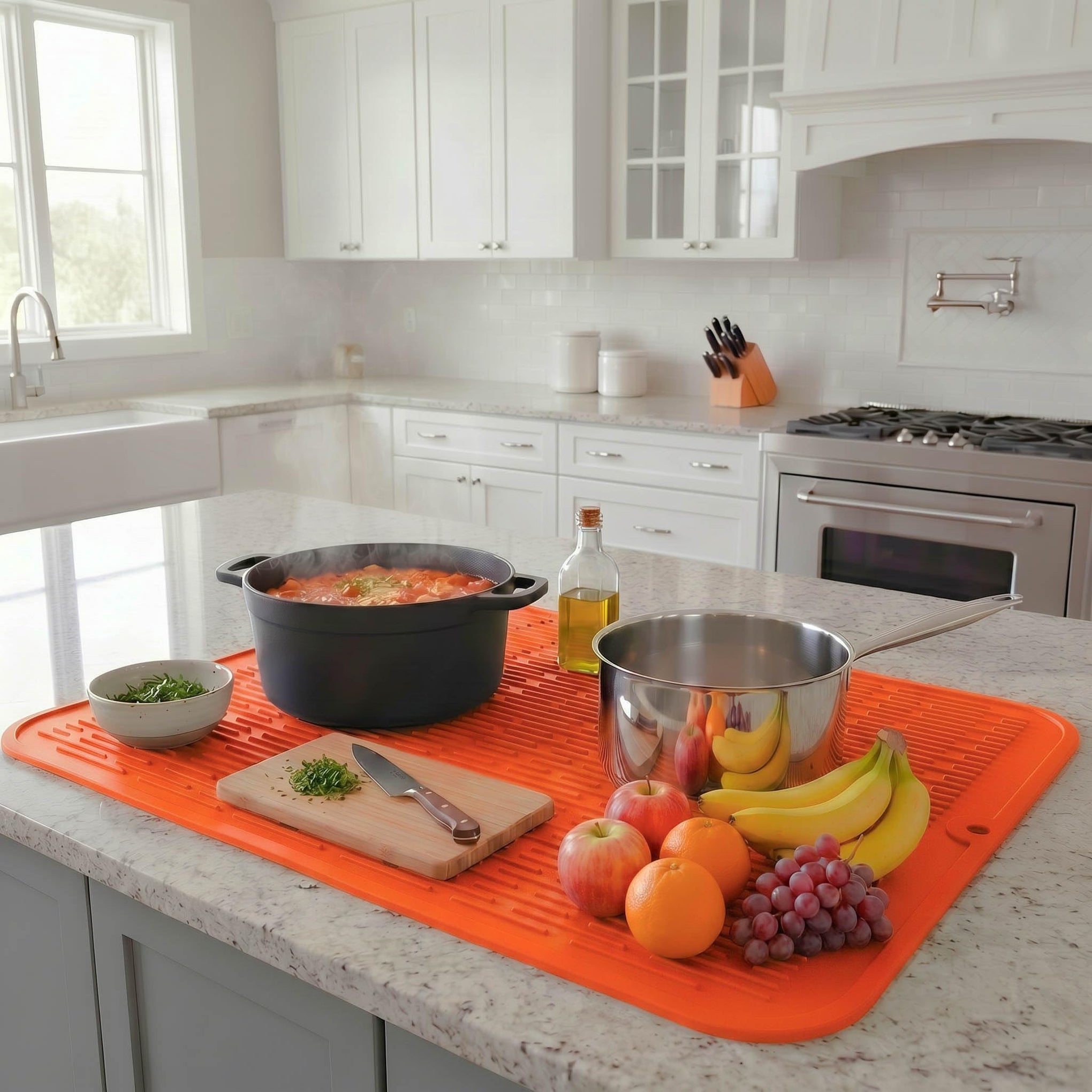 Silicone Dish Drying Mat for Multiple Usage