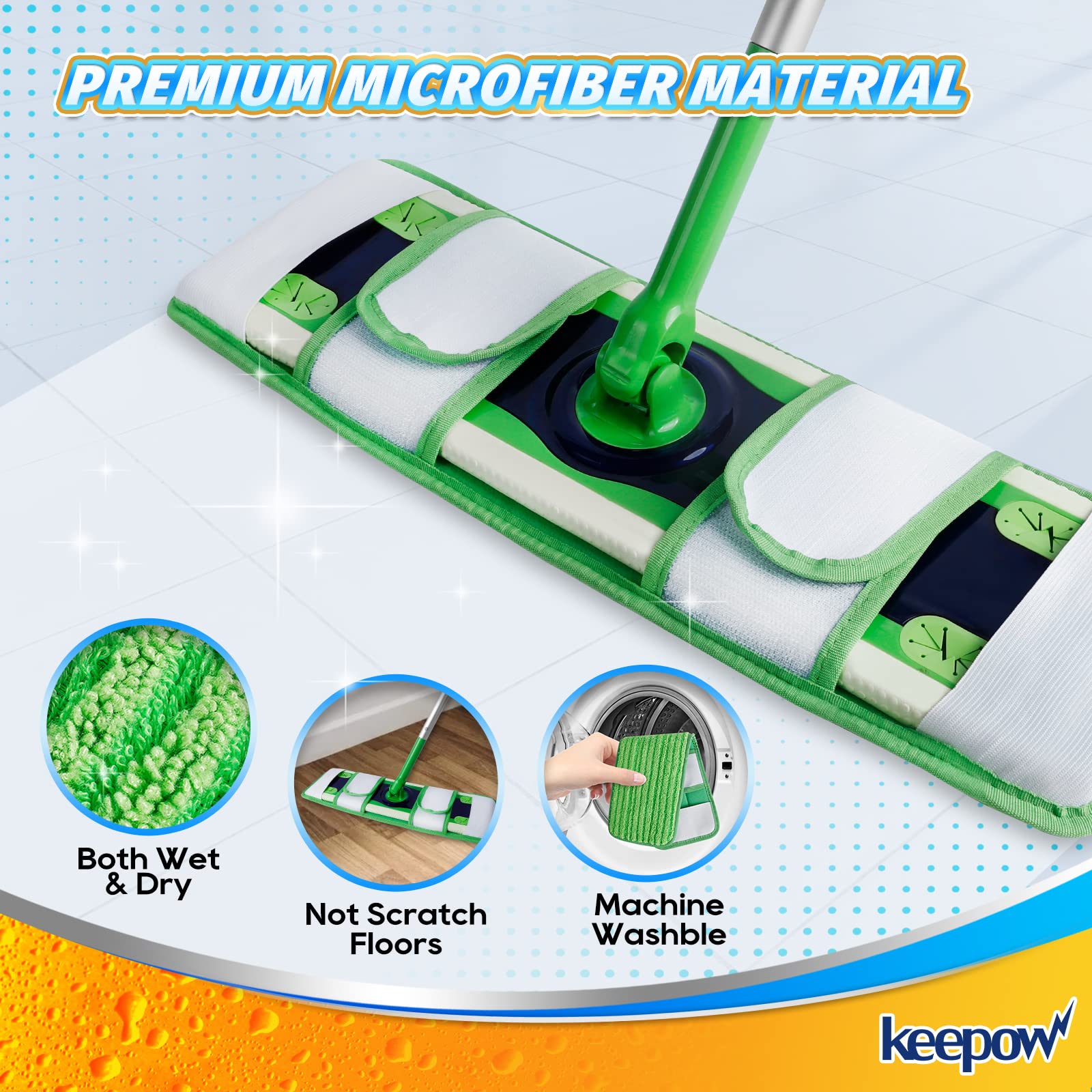 XL Wet Pads Refills Compatible with Swiffer XL Mops Pads Replacement