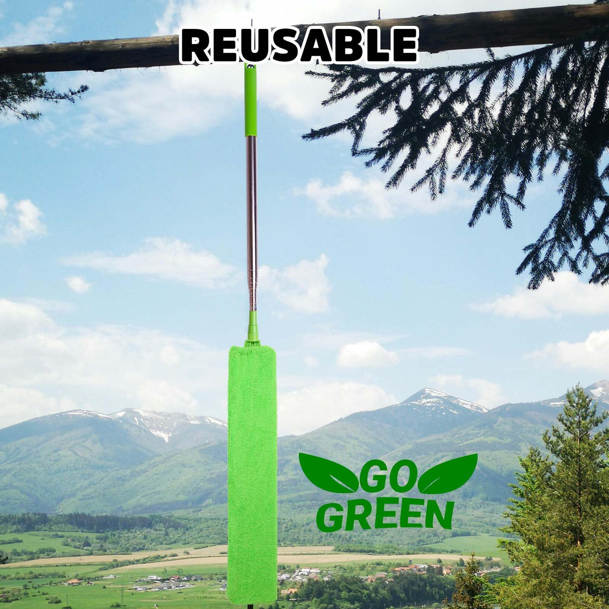 Retractable Gap Dust Cleaner Under Appliance Cleaning Tool