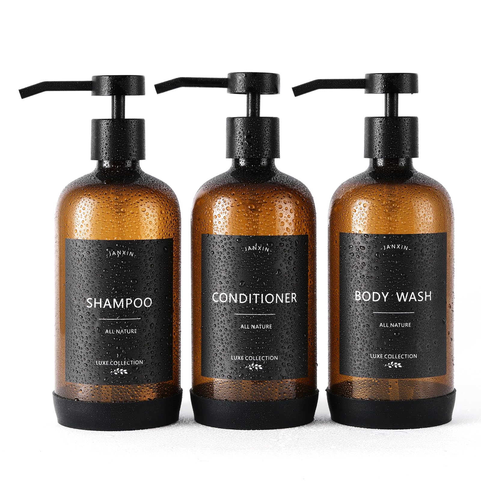 Shampoo and Conditioner Dispenser Set of 3