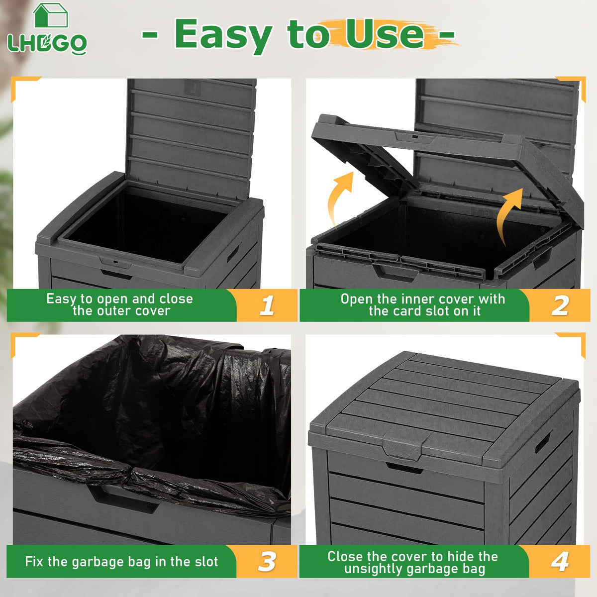 Outdoor Trash Can
