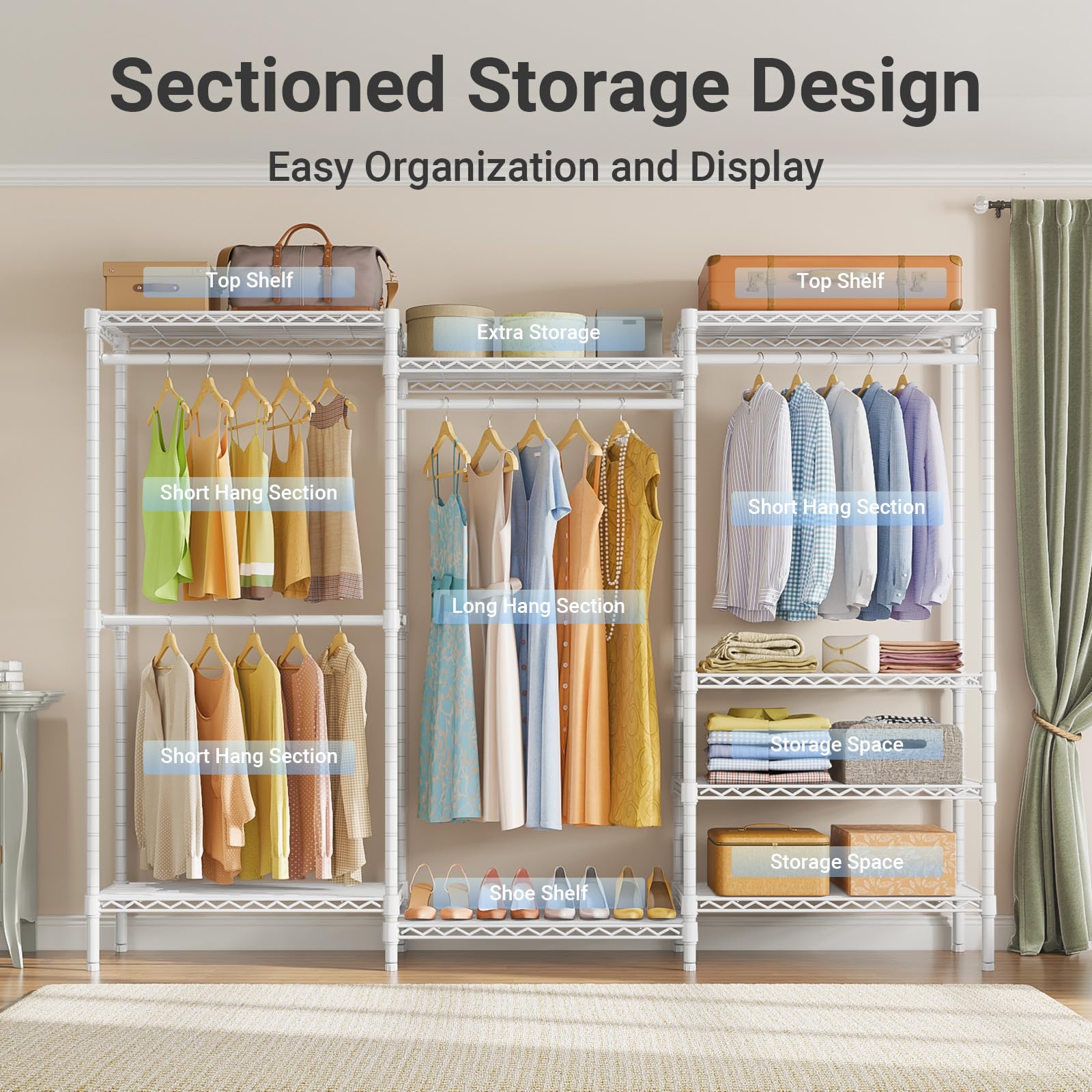 V5 Plus Heavy Duty Clothes Rack
