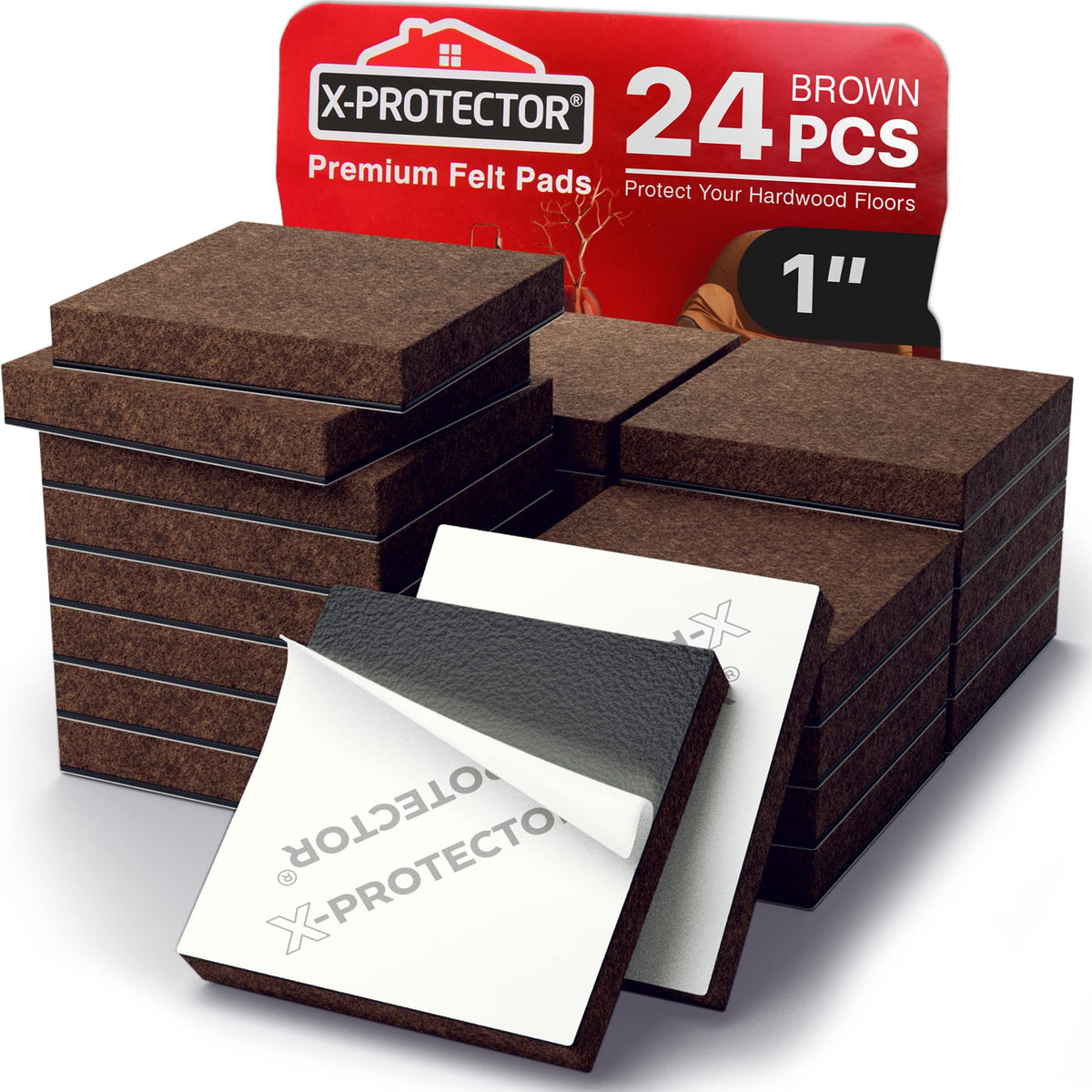 24 Felt Furniture Pads 1” 1 (24 Count)