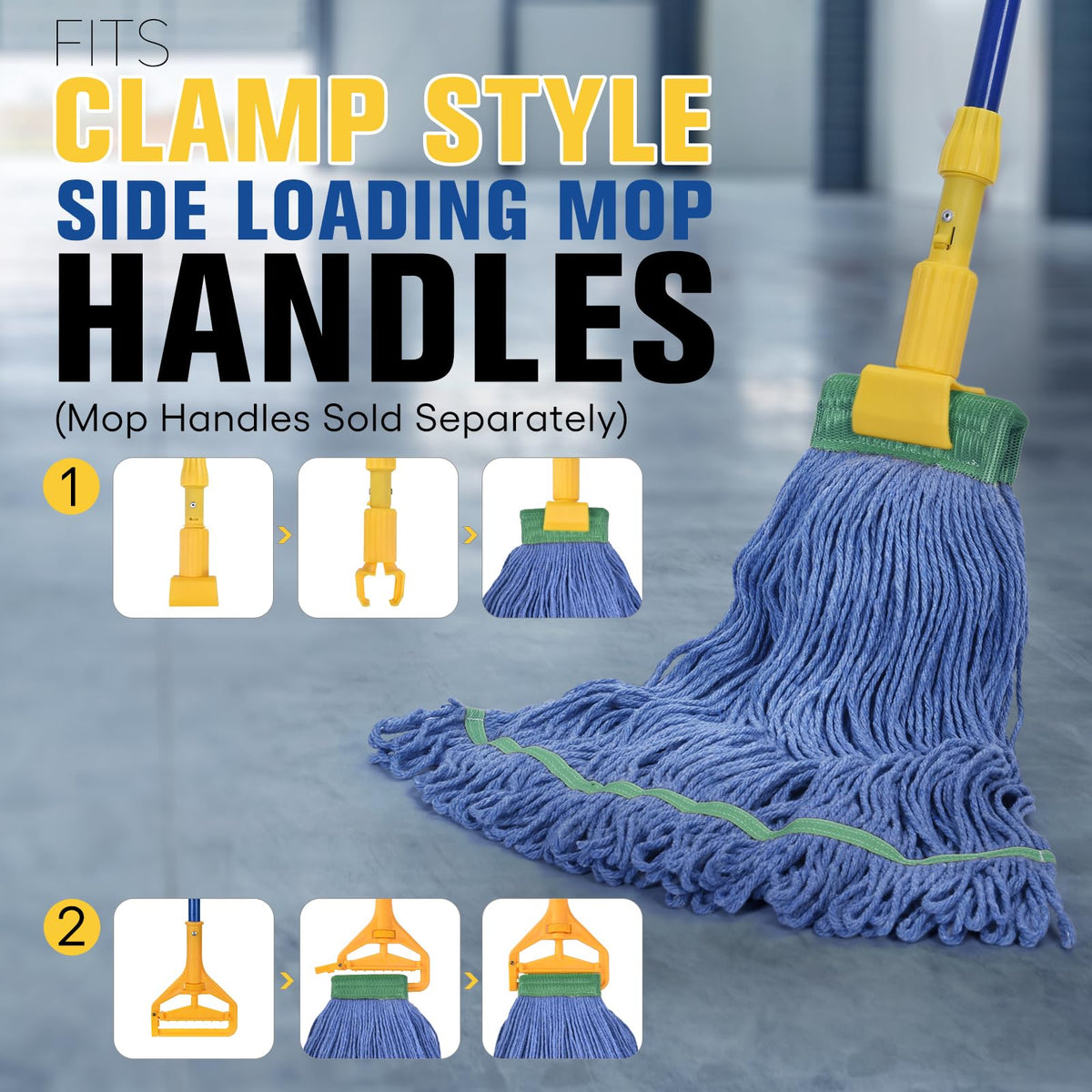 Matthew Cleaning Commercial Mop Head Replacement (3 Count)