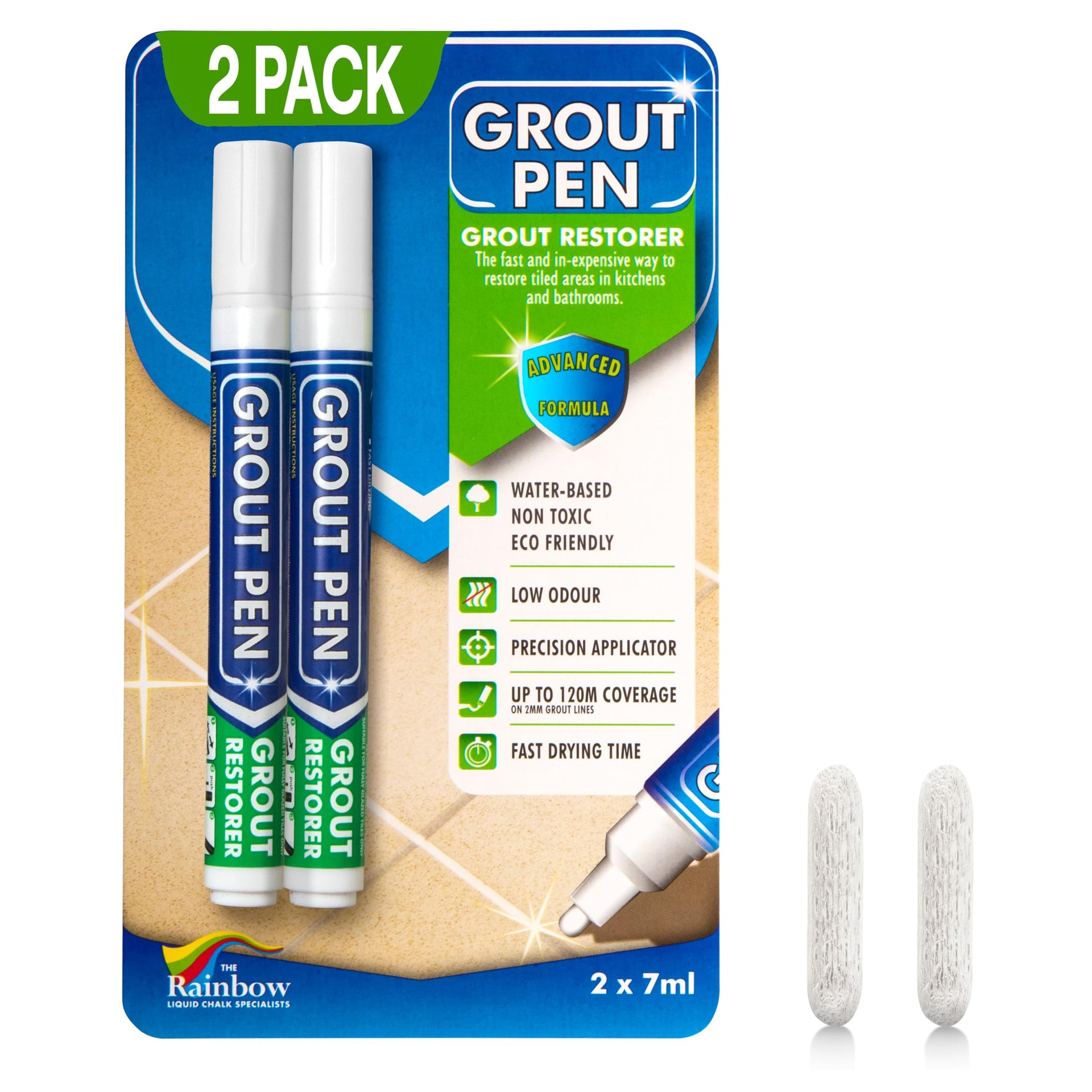 Grout Pen White Tile Grout Paint Marker (2 Count)