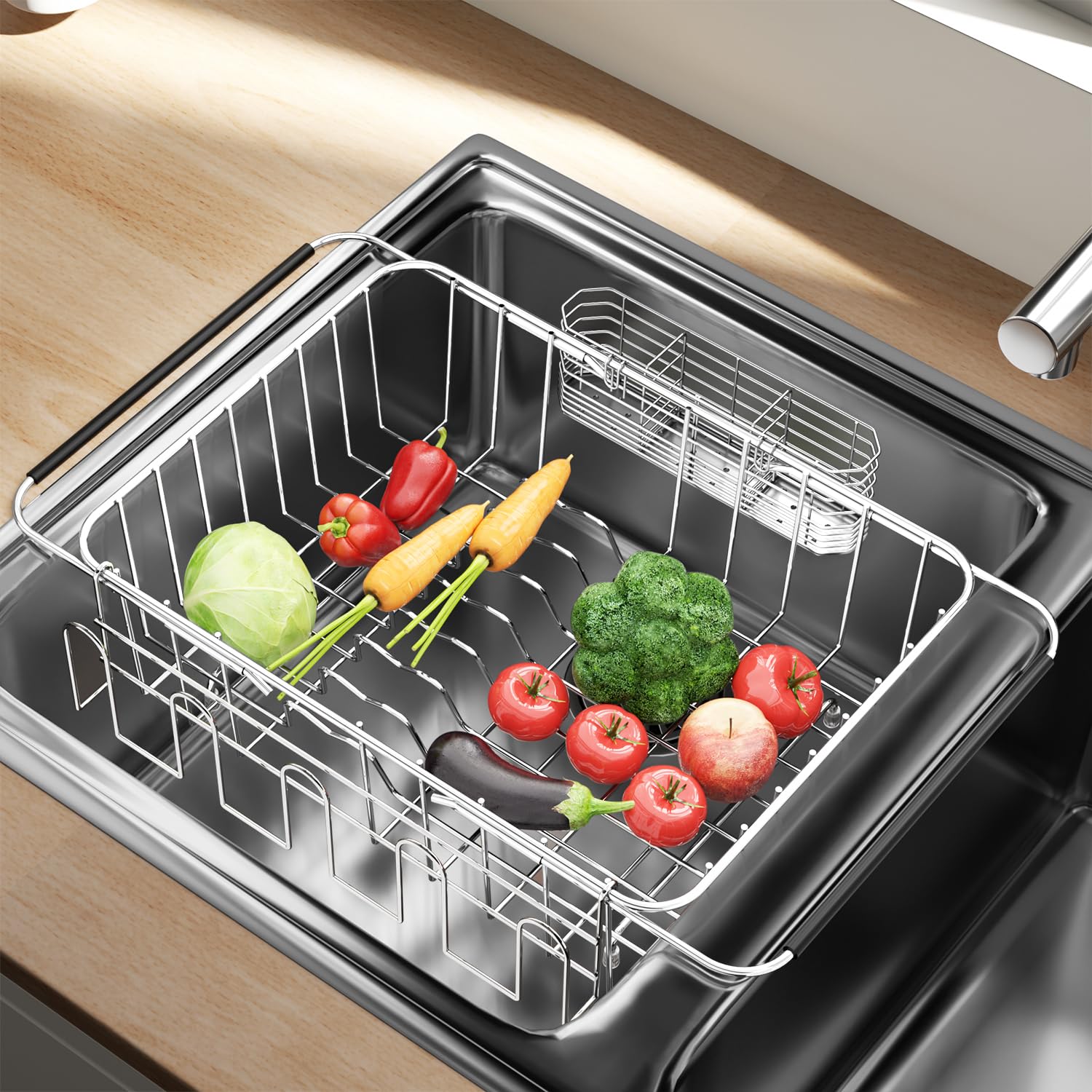 Dish Drying Rack in Sink