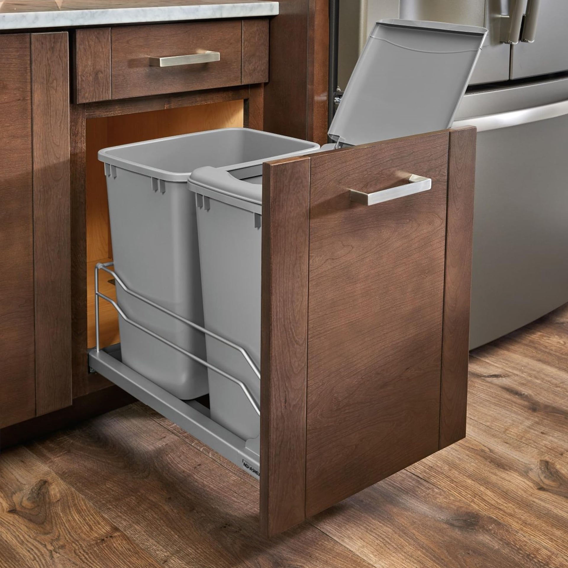 Double Pullout Trash Can w