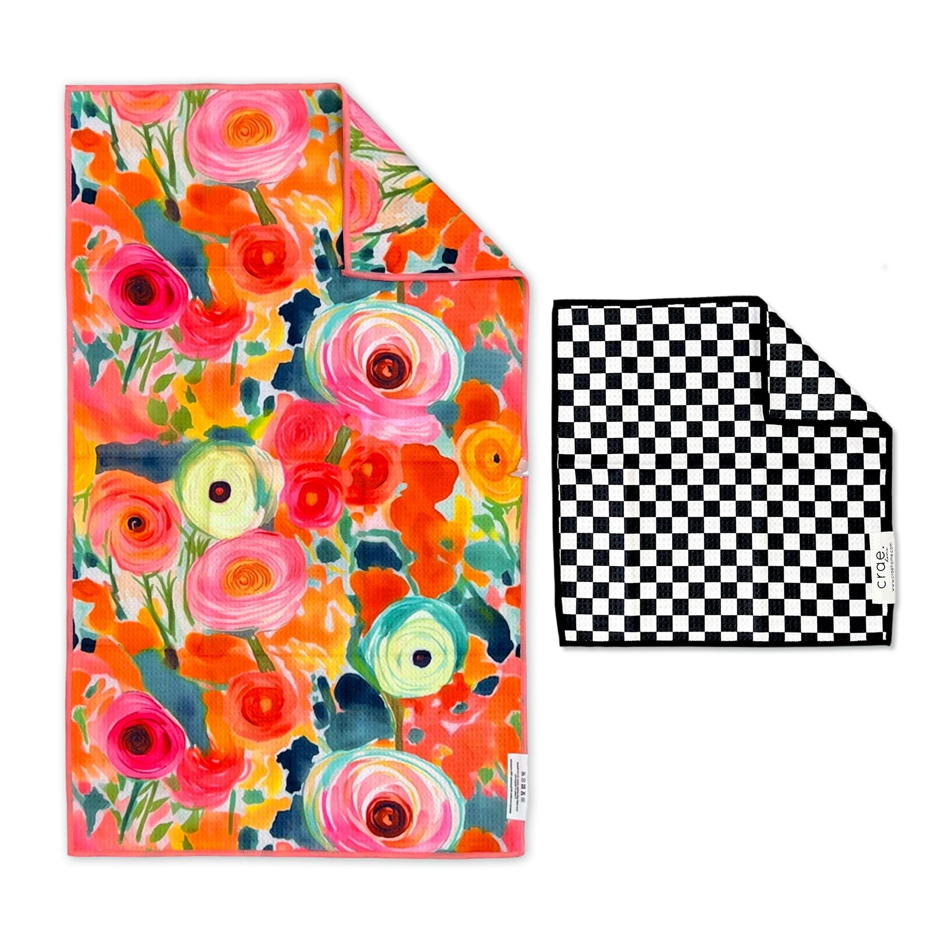 Microfiber Hand Towel & Washcloth Set (2 Count)