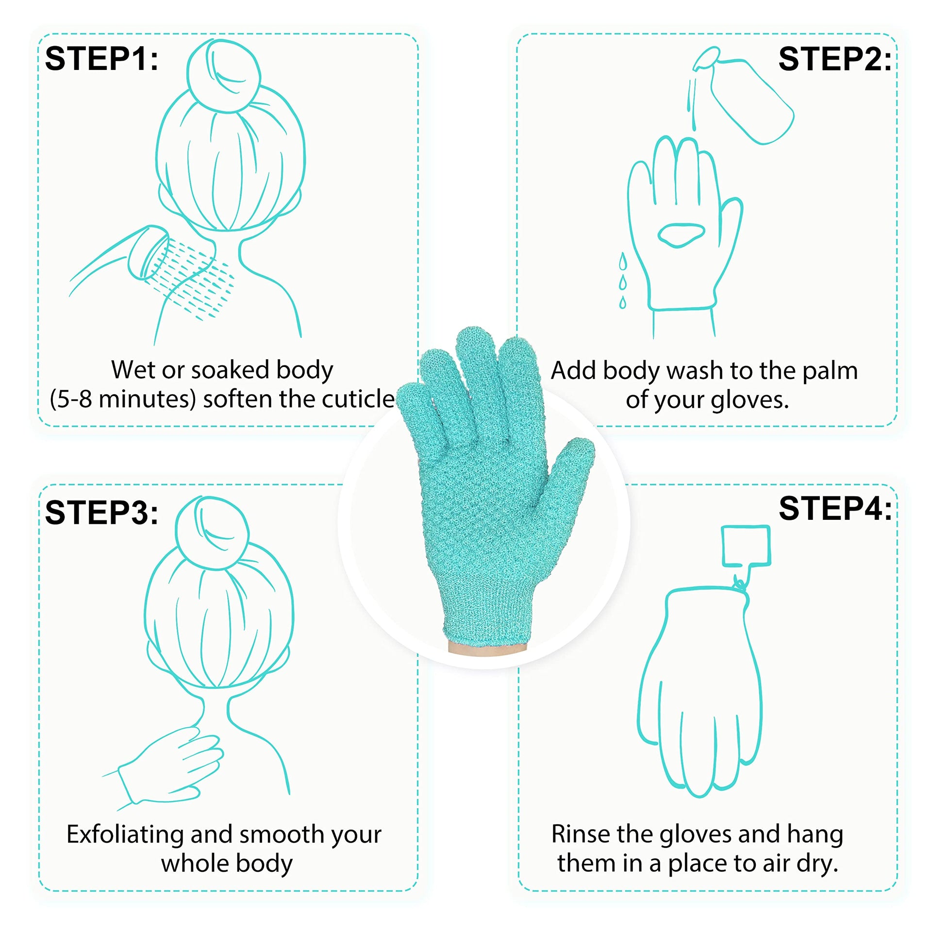 Exfoliating Glove for Shower Bath