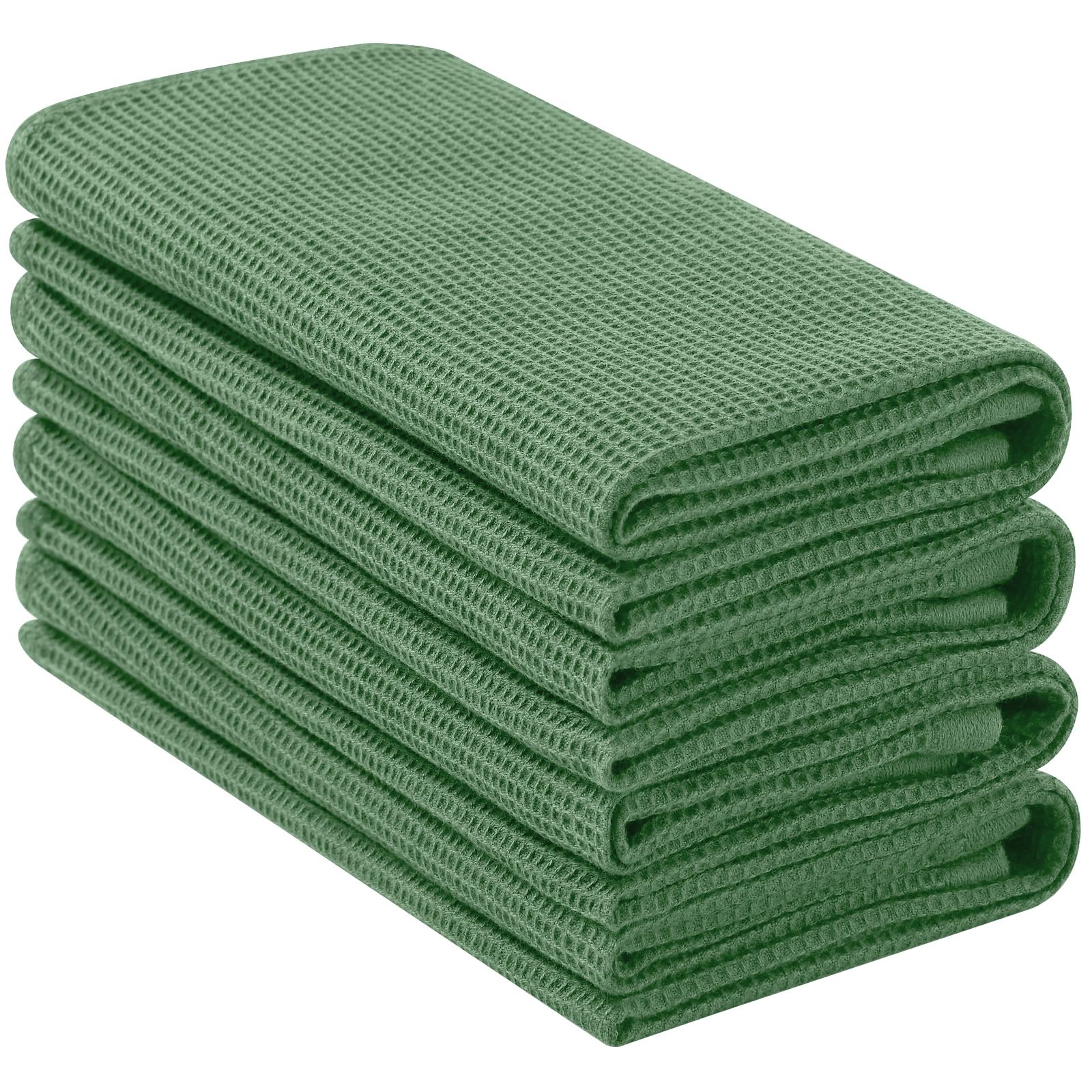 100% Cotton Waffle Weave Kitchen Towels (4 Count)