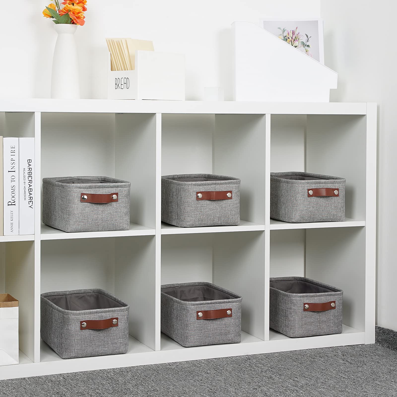 Small Storage Baskets 11.8"x7.9"x5.1" (6 Count)
