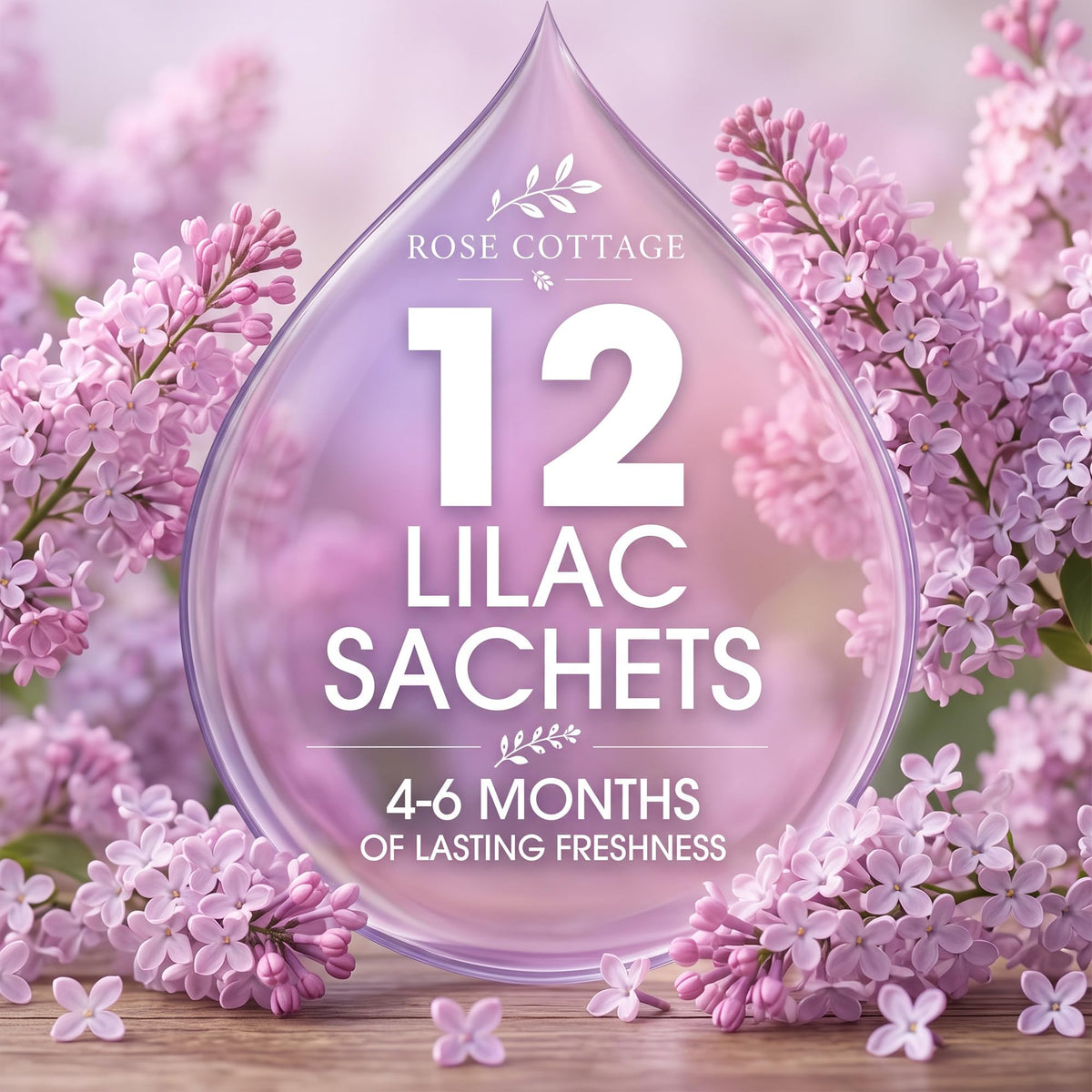 Large 12 Packs Lilac Hanging Scented Sachets Long (12 Count)
