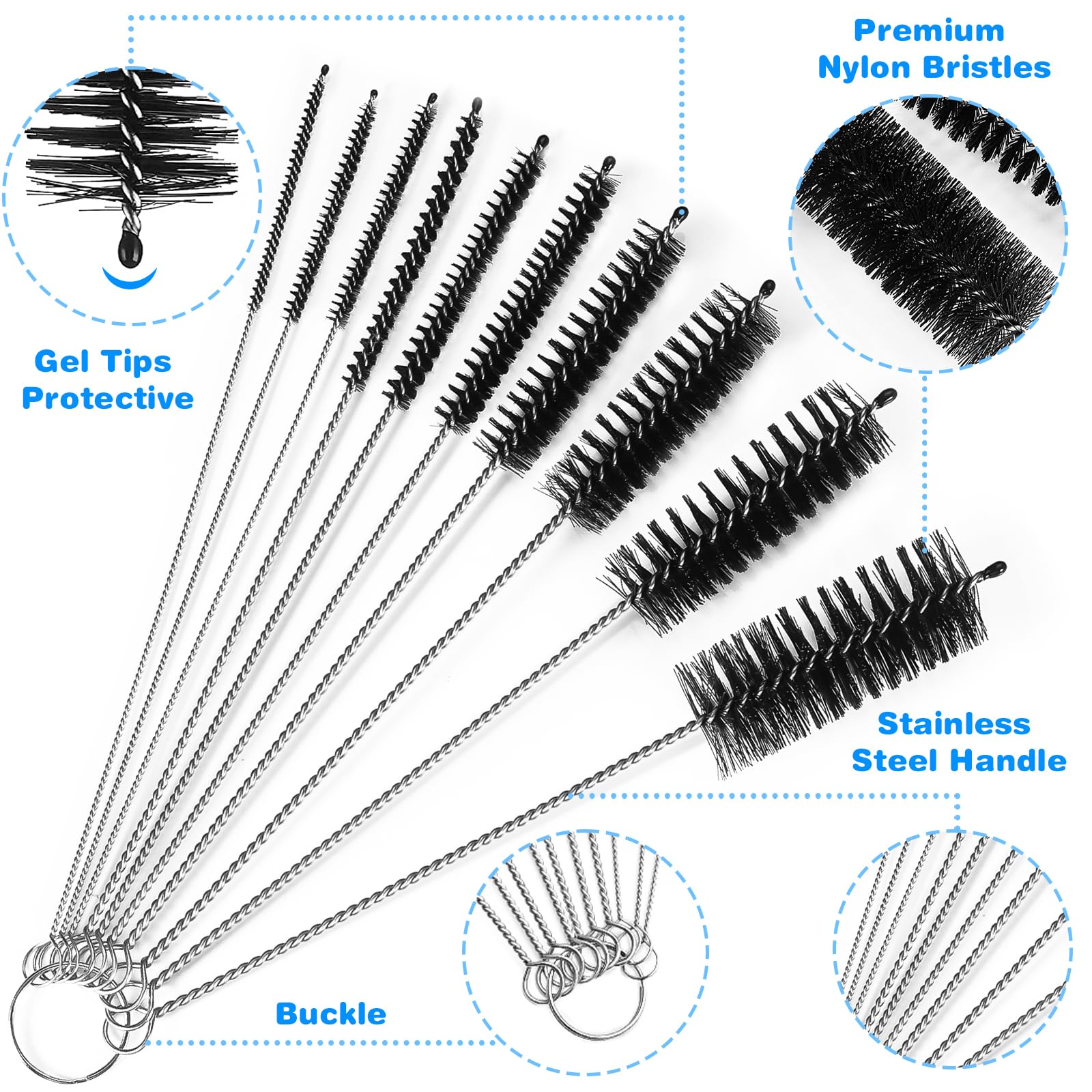 11 Pcs Cleaning Brushes Set (11 Count)