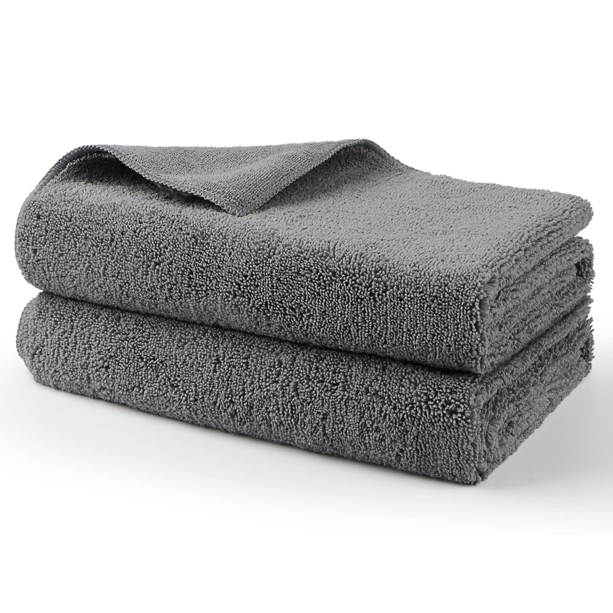 Professional Large Microfiber Car Drying Towels 2 Pack (2 Count)