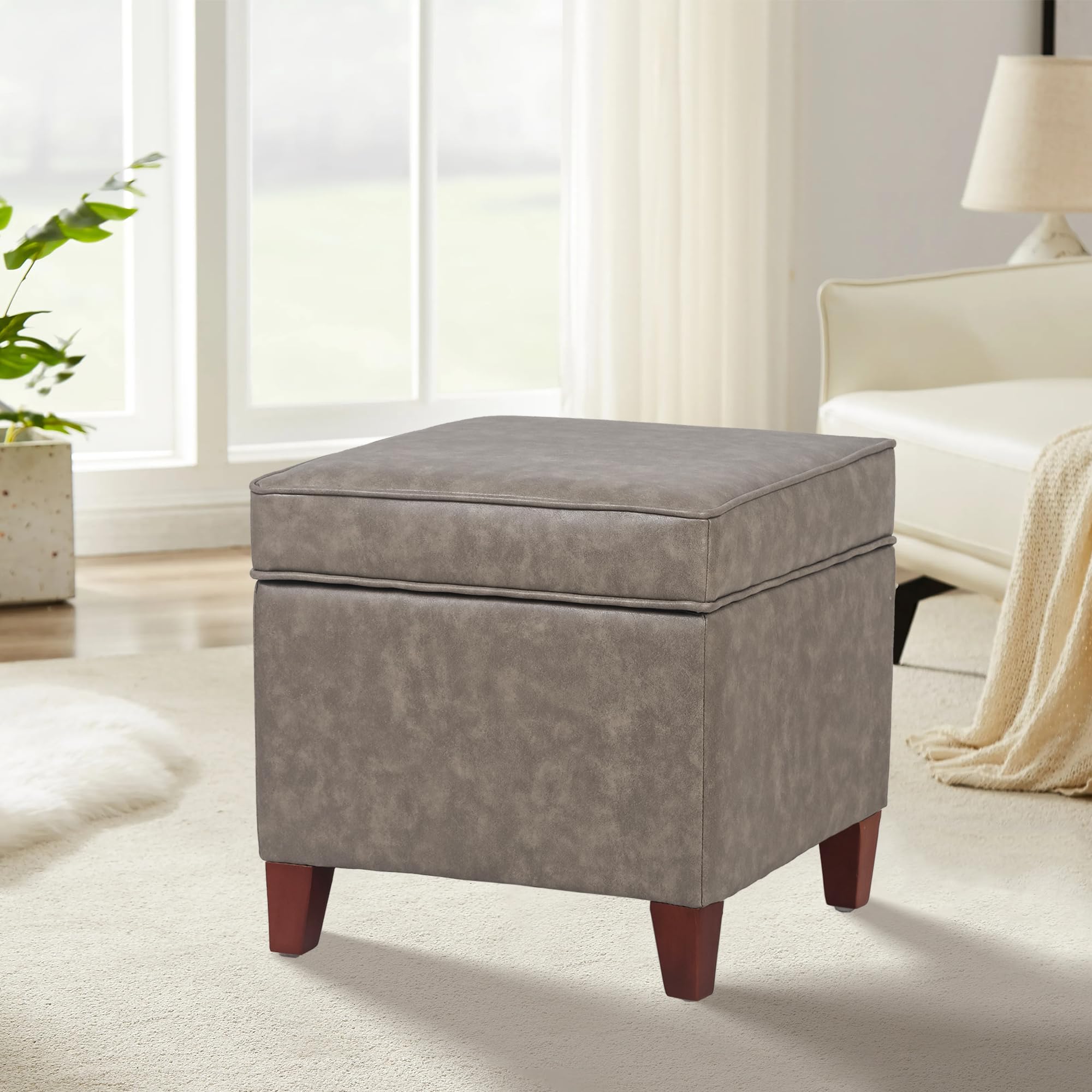 17.5" Square Storage Ottoman