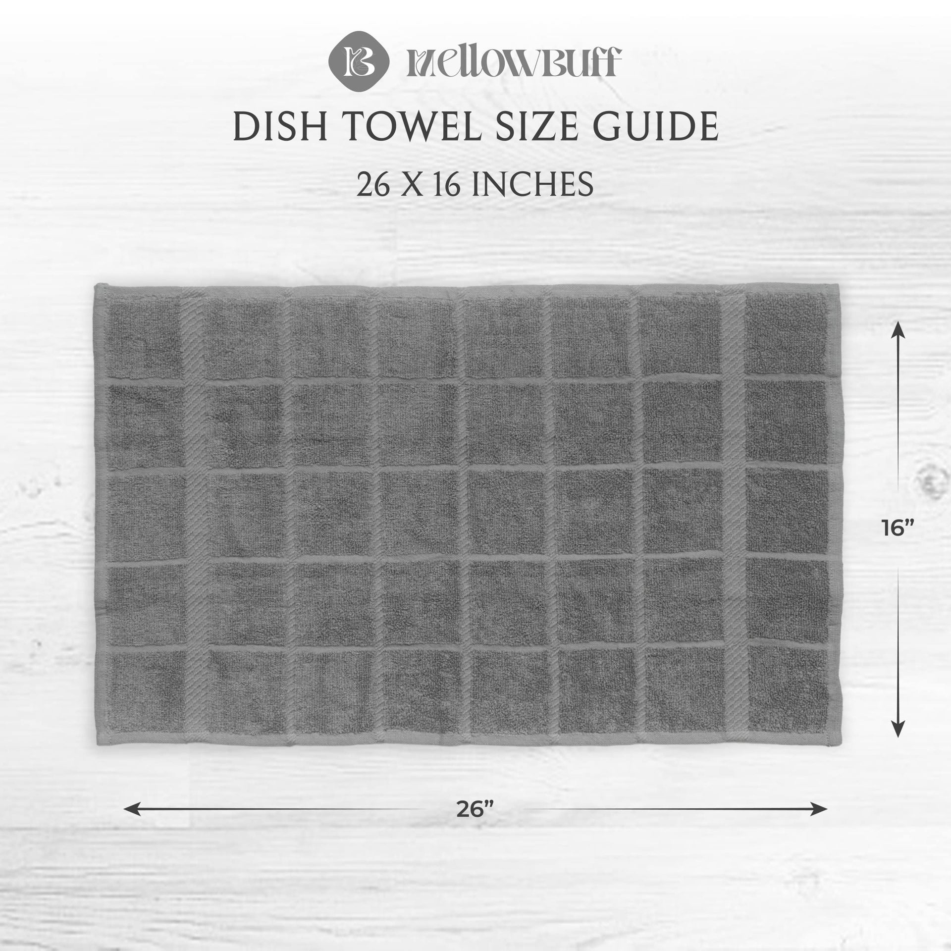 100% Cotton Terry Dish Cloth & Dish Towel (6 Count)