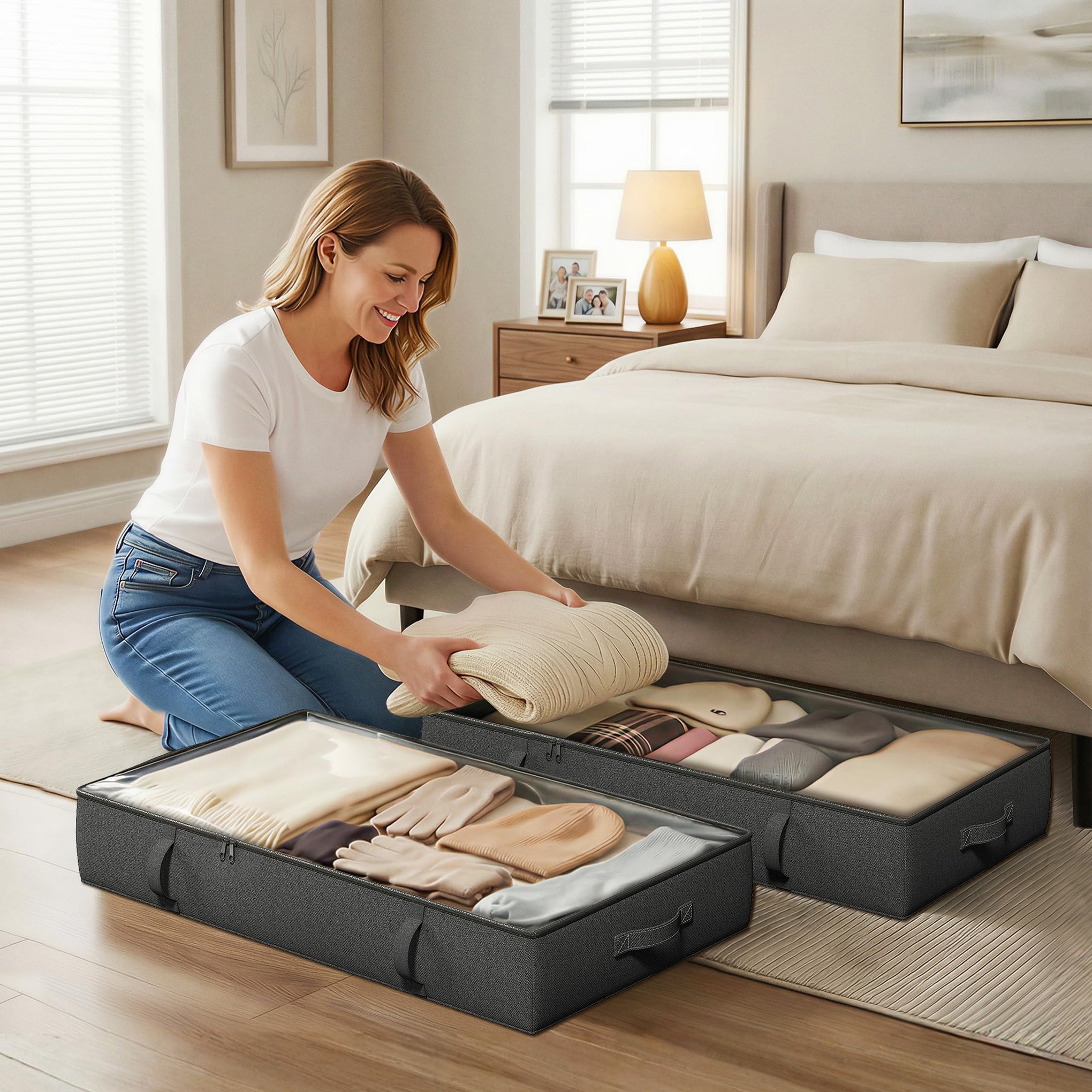 2 Pack Under Bed Storage Containers (2 Count)