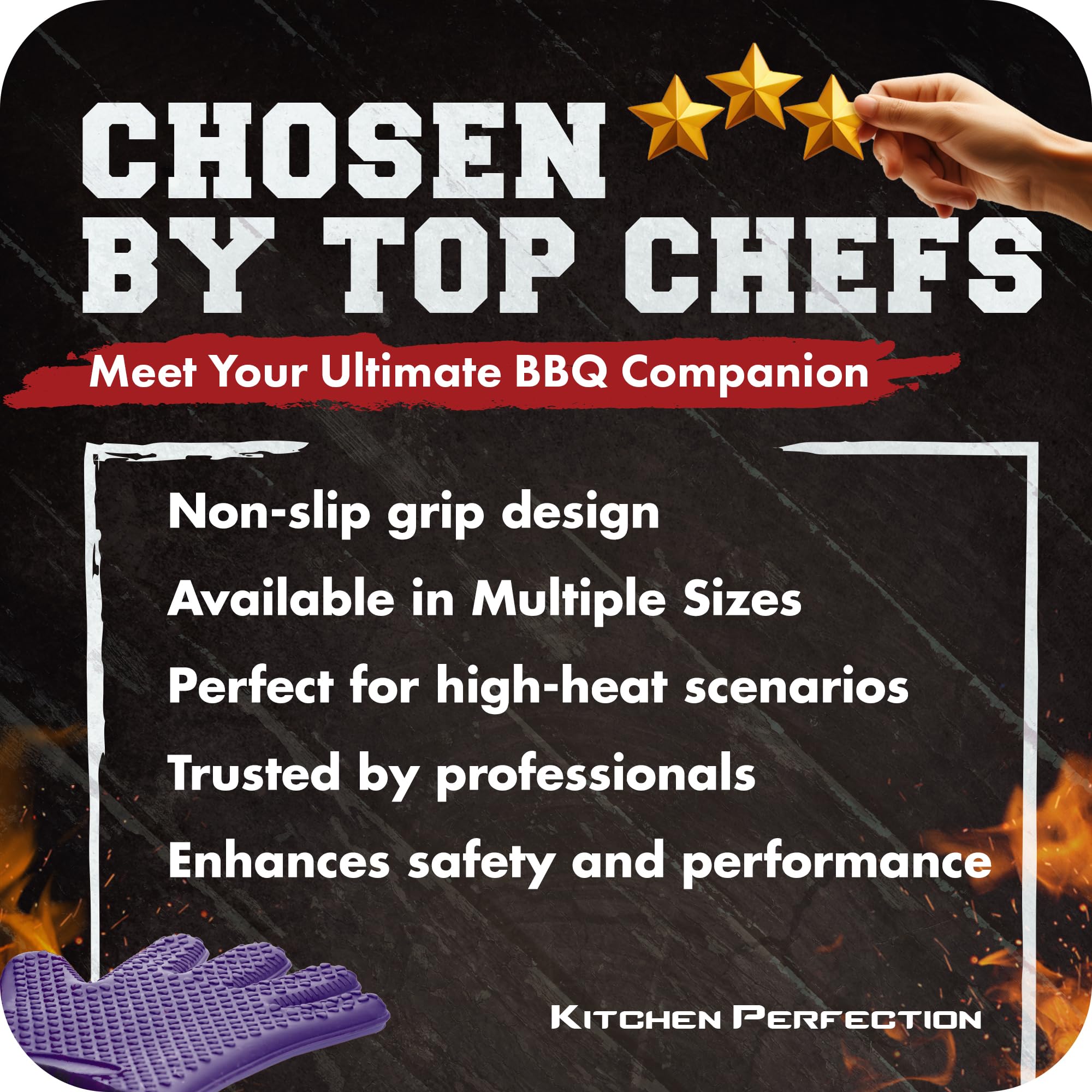 S Silicone Smoker BBQ Gloves (2 Count)