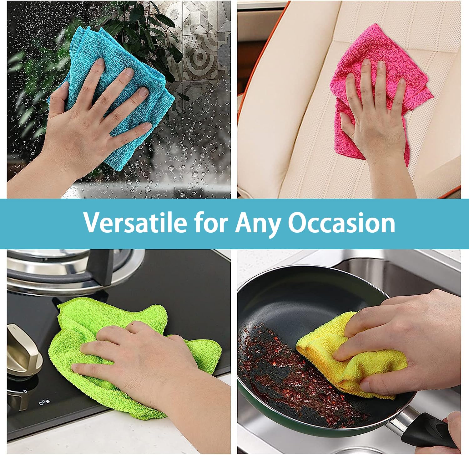 8PK Microfiber Cleaning Cloth (8 Count)