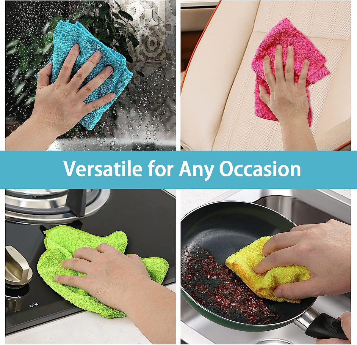 50PK Microfiber Cleaning Cloth (50 Count)