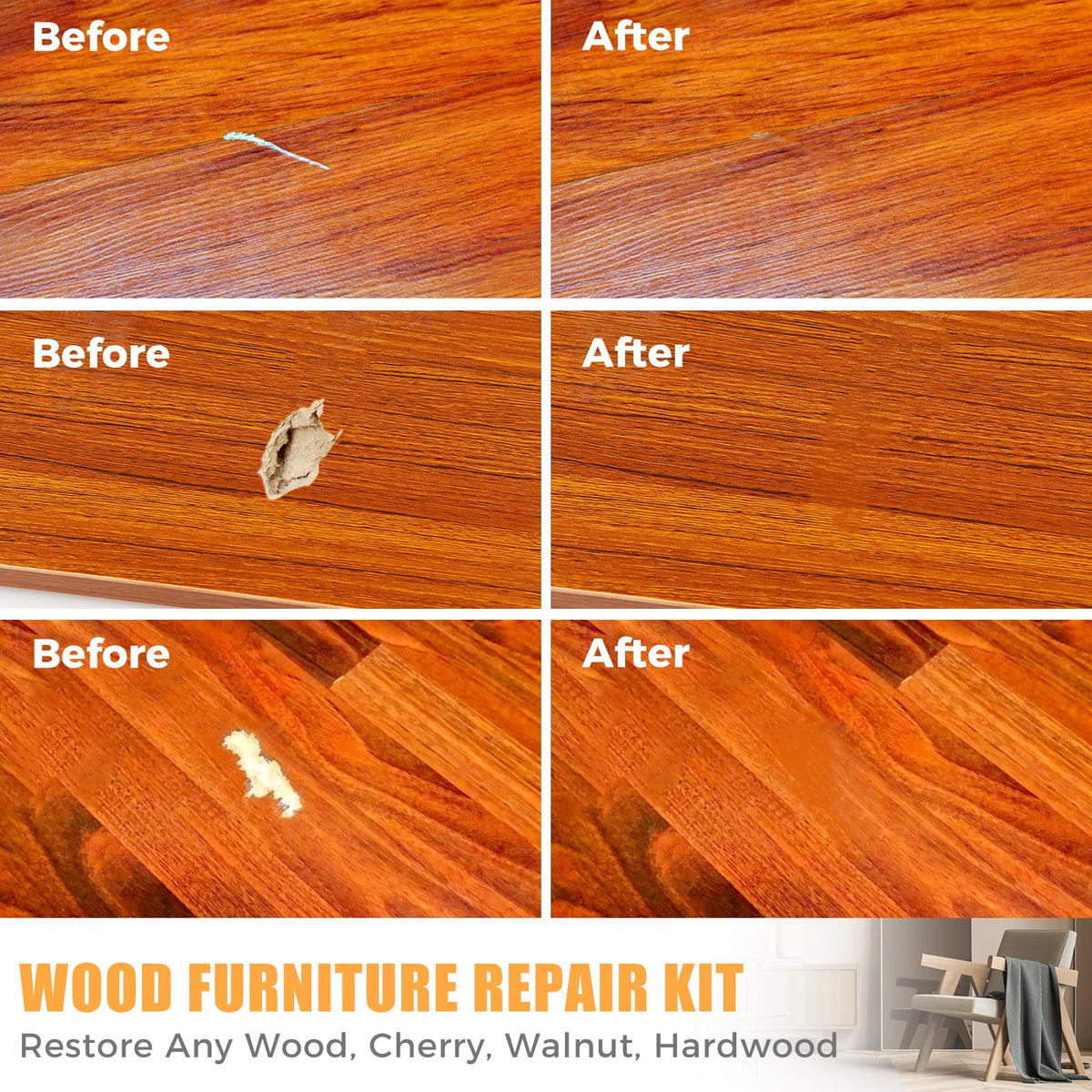 Wood Furniture Repair Kit