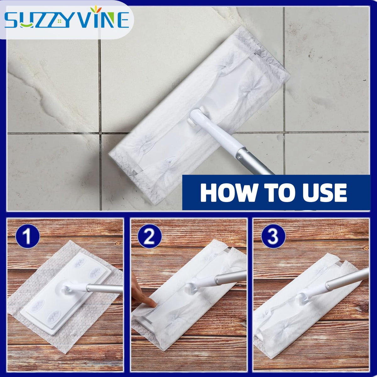 Dry Sweeping Cloths Mop Refills Disposable Floor Cleaning Wipes Compatible with Swiffer Sweeper (160 Count)