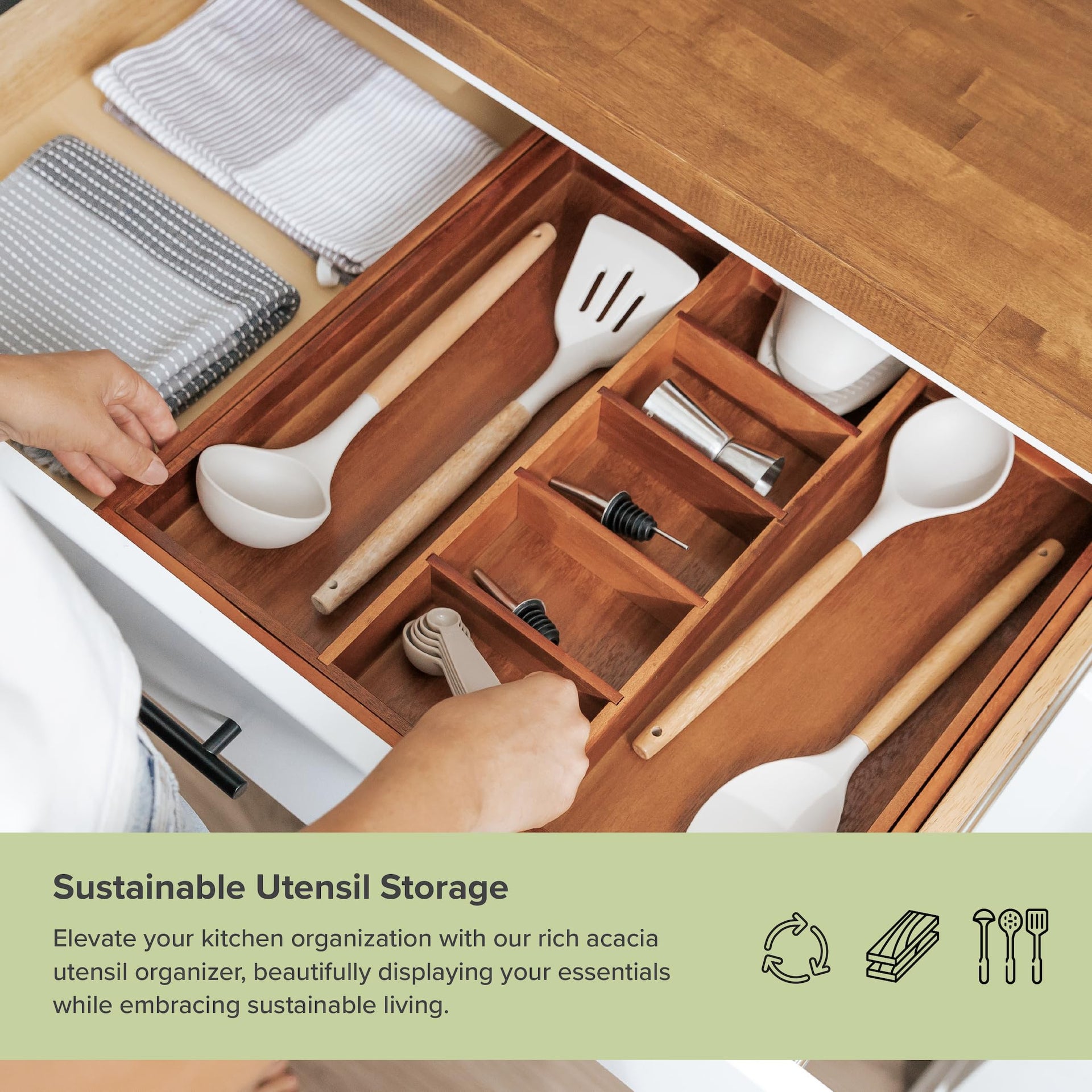 Utensil & Junk Drawer Organizer