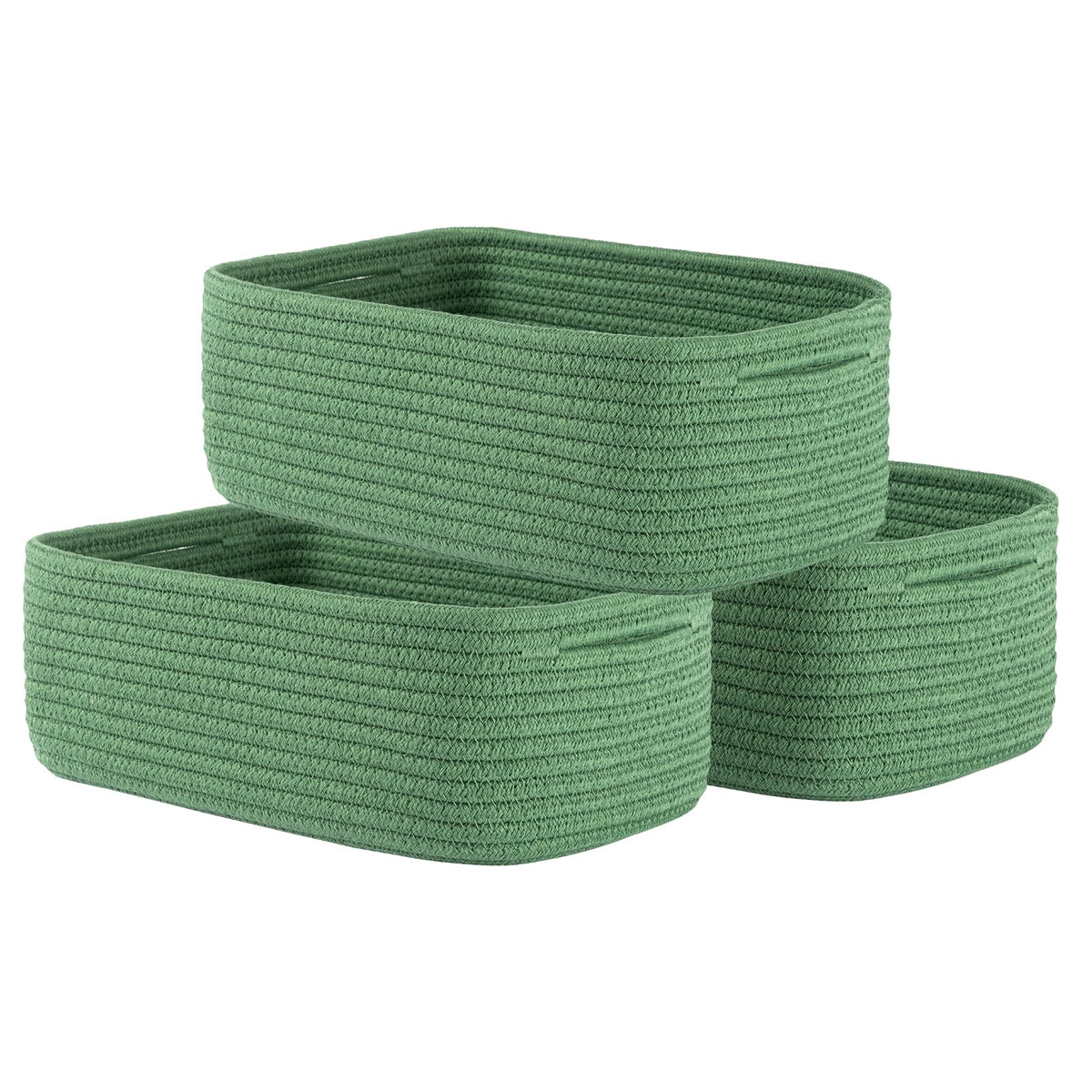 Small Woven Storage Basket for Organizing (3 Count)