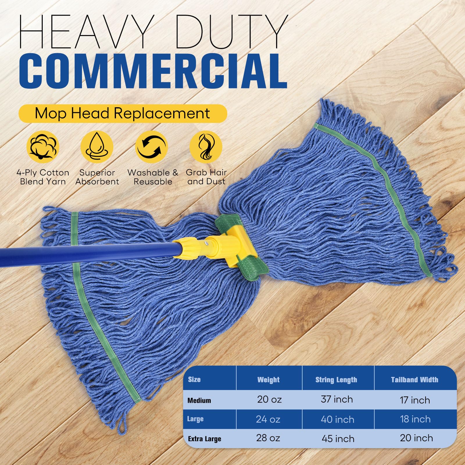 Matthew Cleaning Commercial Mop Head Replacement