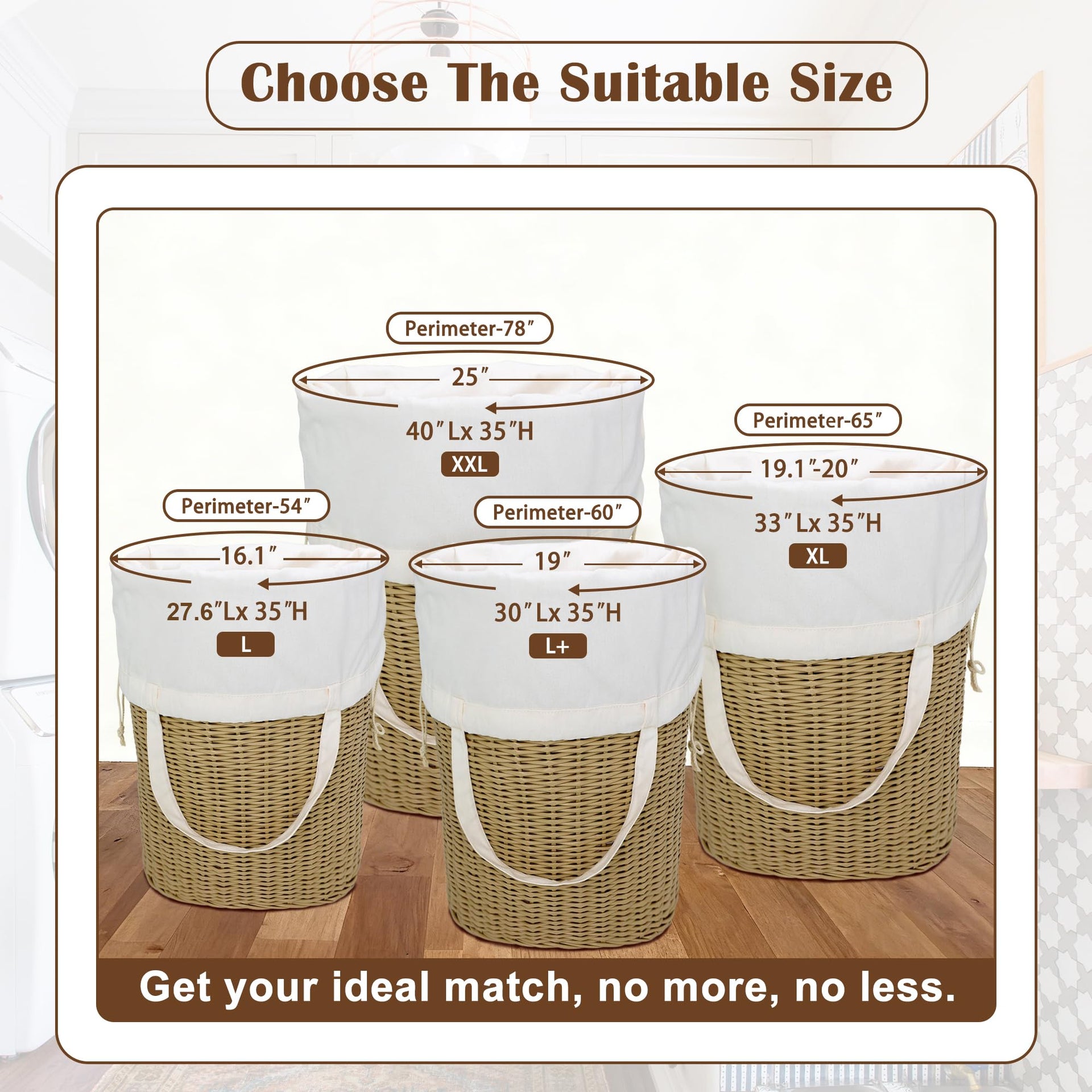 Cotton Canvas Laundry Bag 30"Wx 35"H
