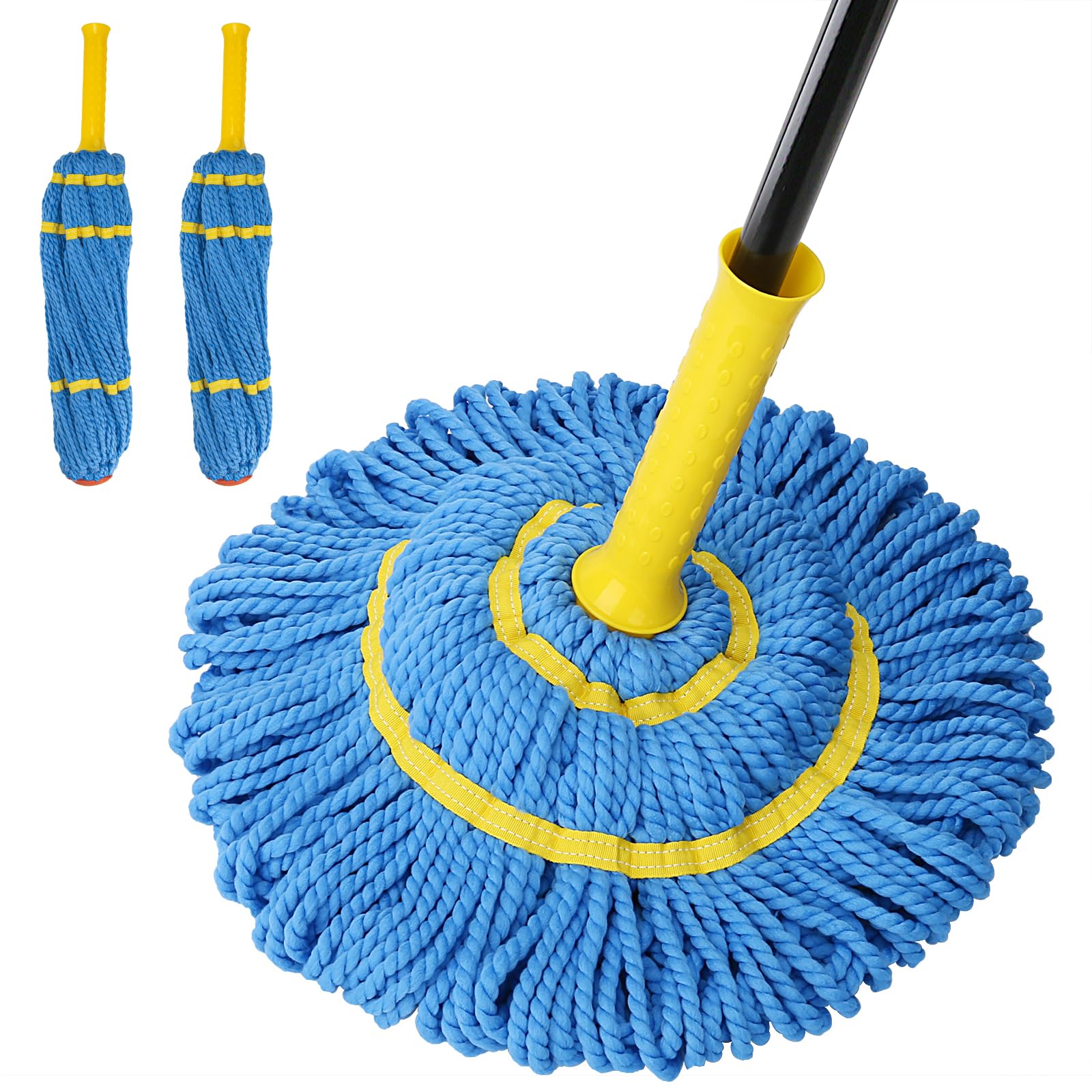 Self Wringing Twist Mop with 1 Extra Refill
