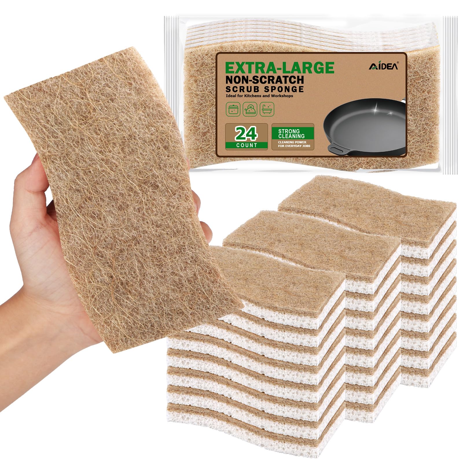 XL Scrub Sponges Non (24 Count)