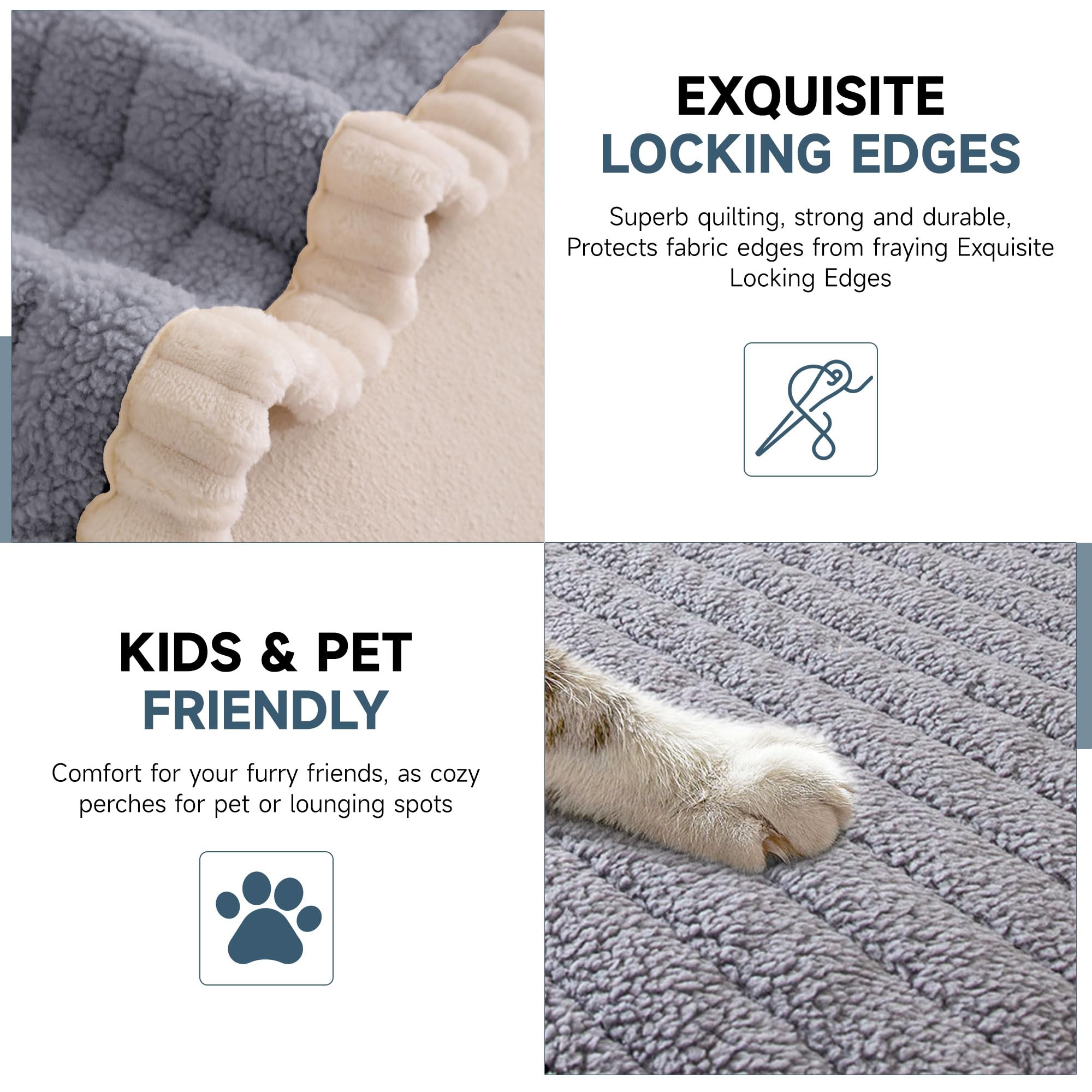 Couch Covers for Sofa Pet Friendly (3 Count)