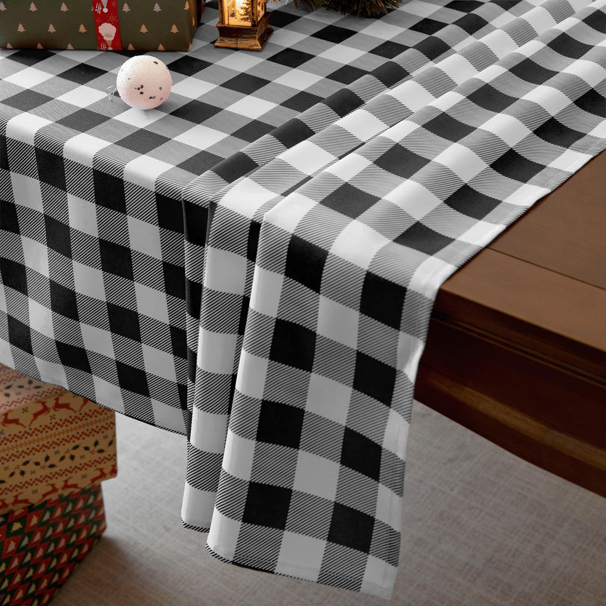 Waterproof Checkered Tablecloth Fabric