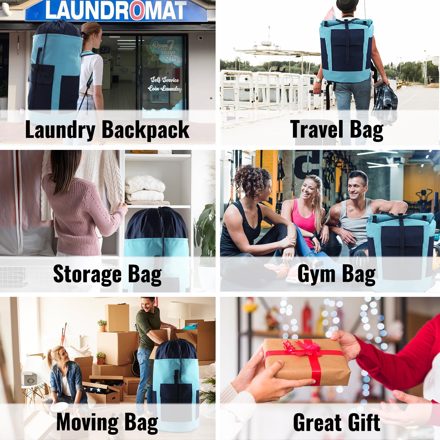Laundry Bag Backpack