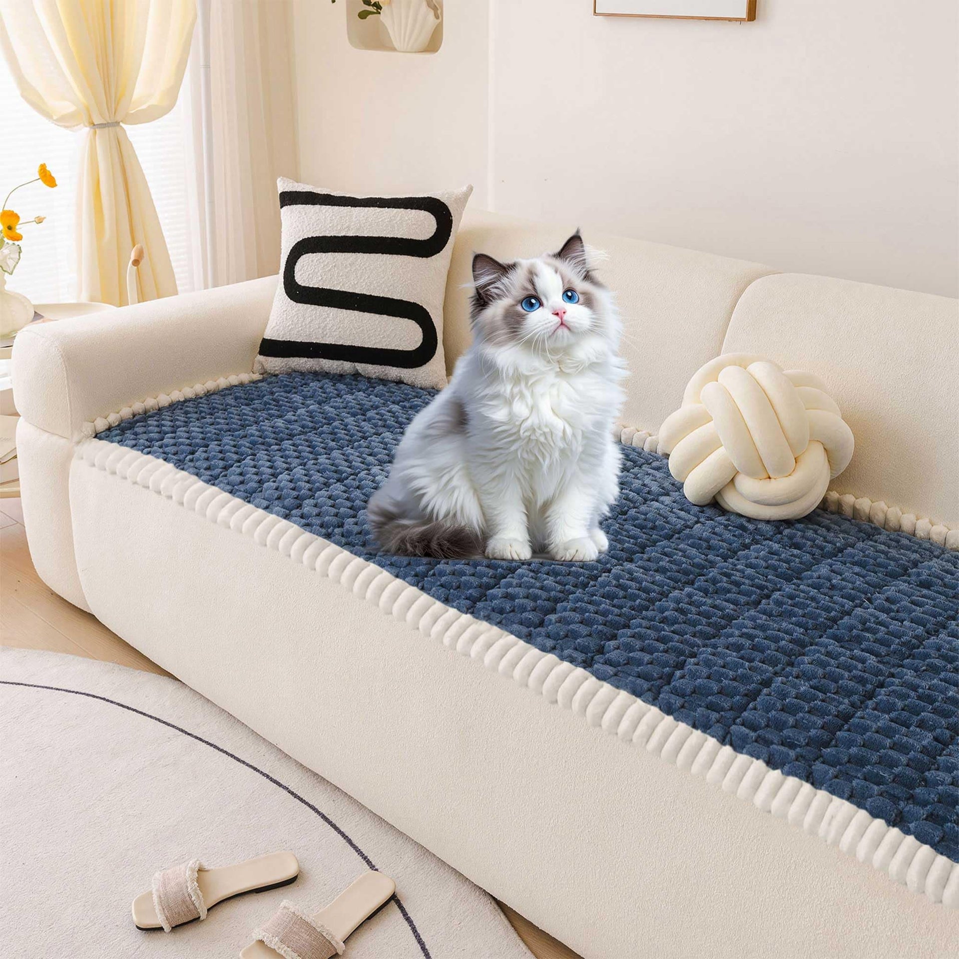 Couch Cover for Dogs Washable Non Slip Pet Couch Covers Sofa Protector (3 Count)