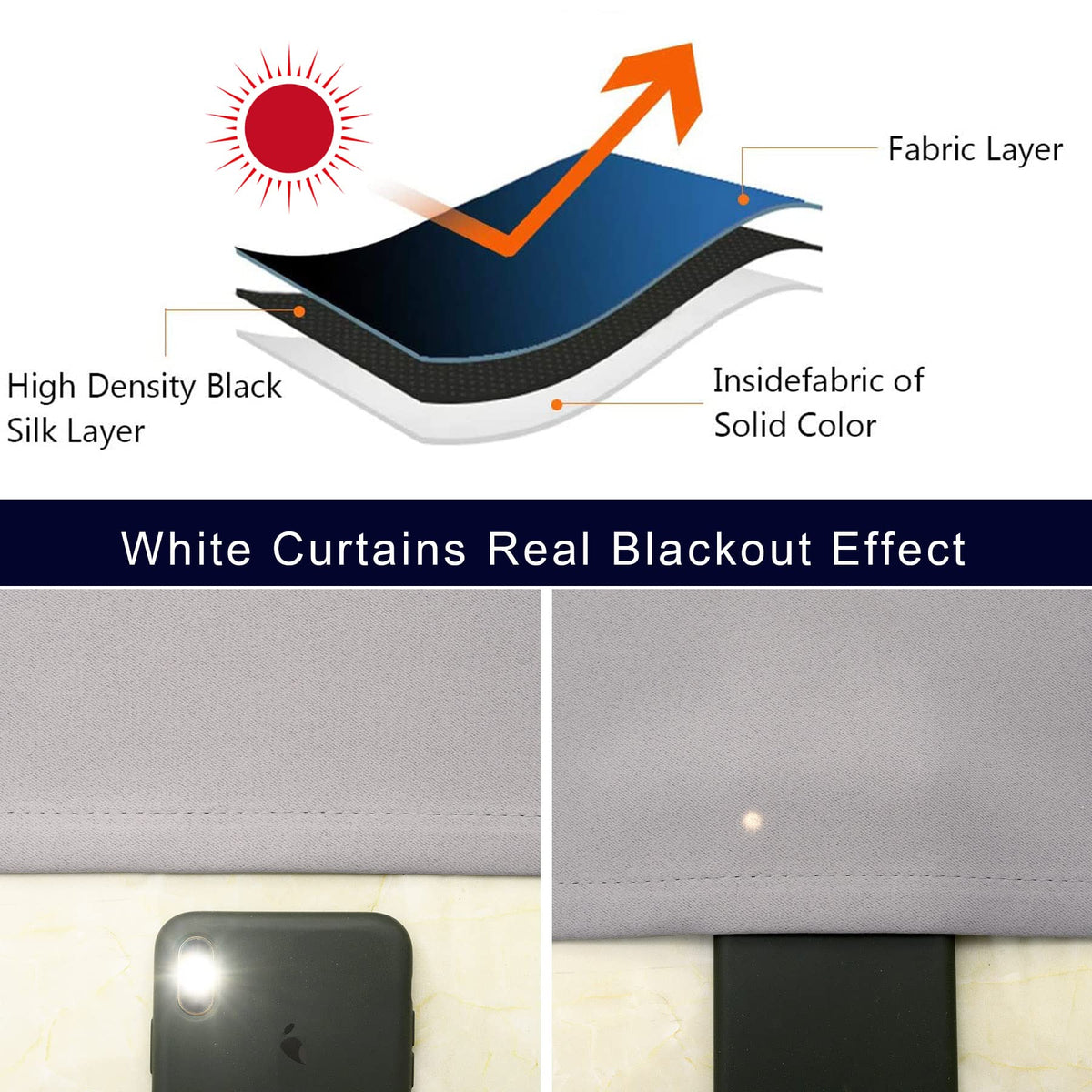 Light Grey Cafe Curtain (2 Count)