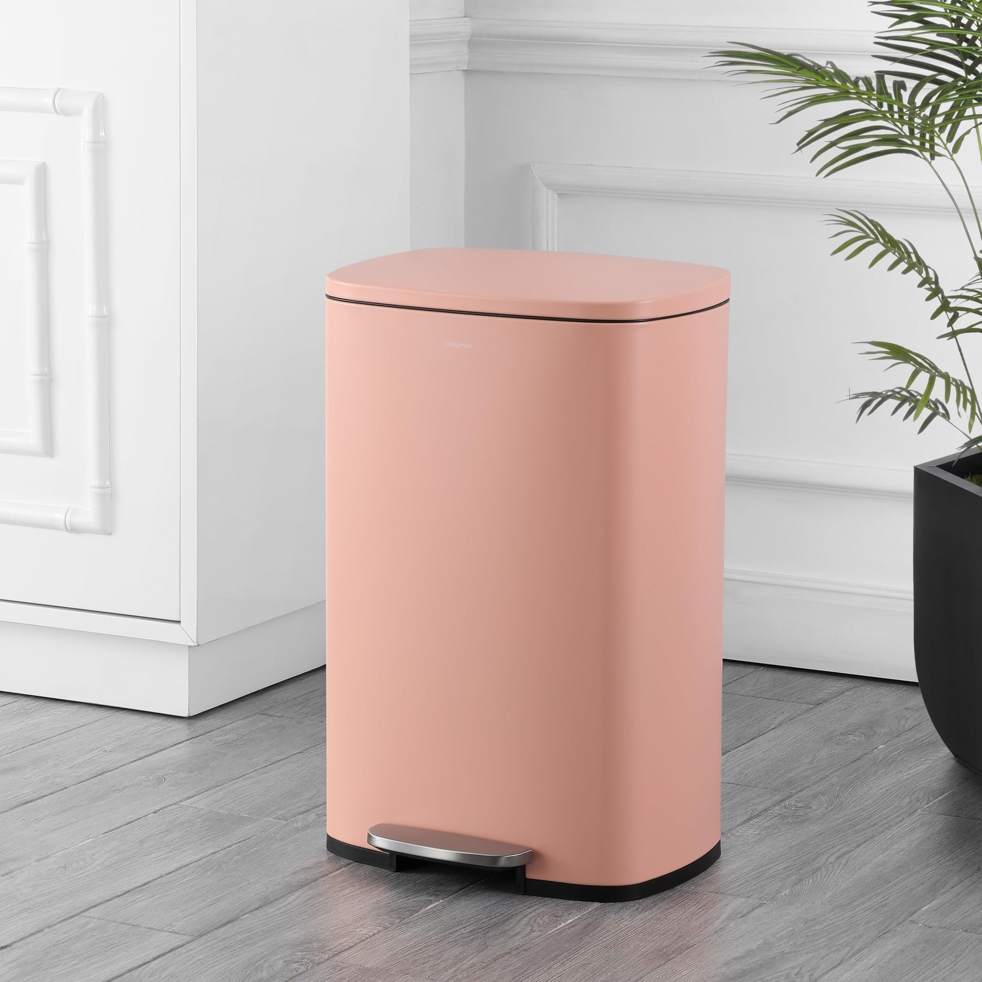 Connor 2 Piece Iron Trash Can (2 Count)