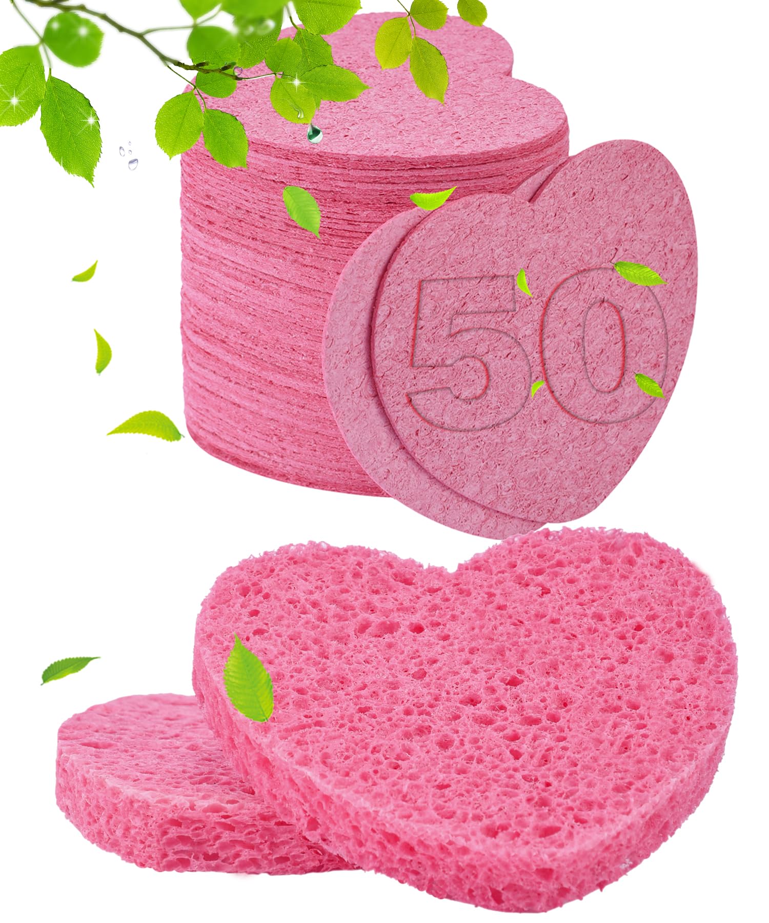 50 Count Compressed Facial Sponges for Estheticians