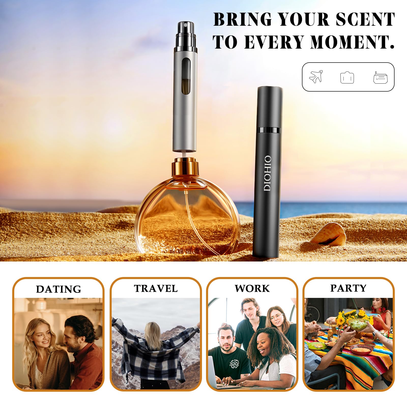 10ml Perfume Atomizer Travel Refillable
