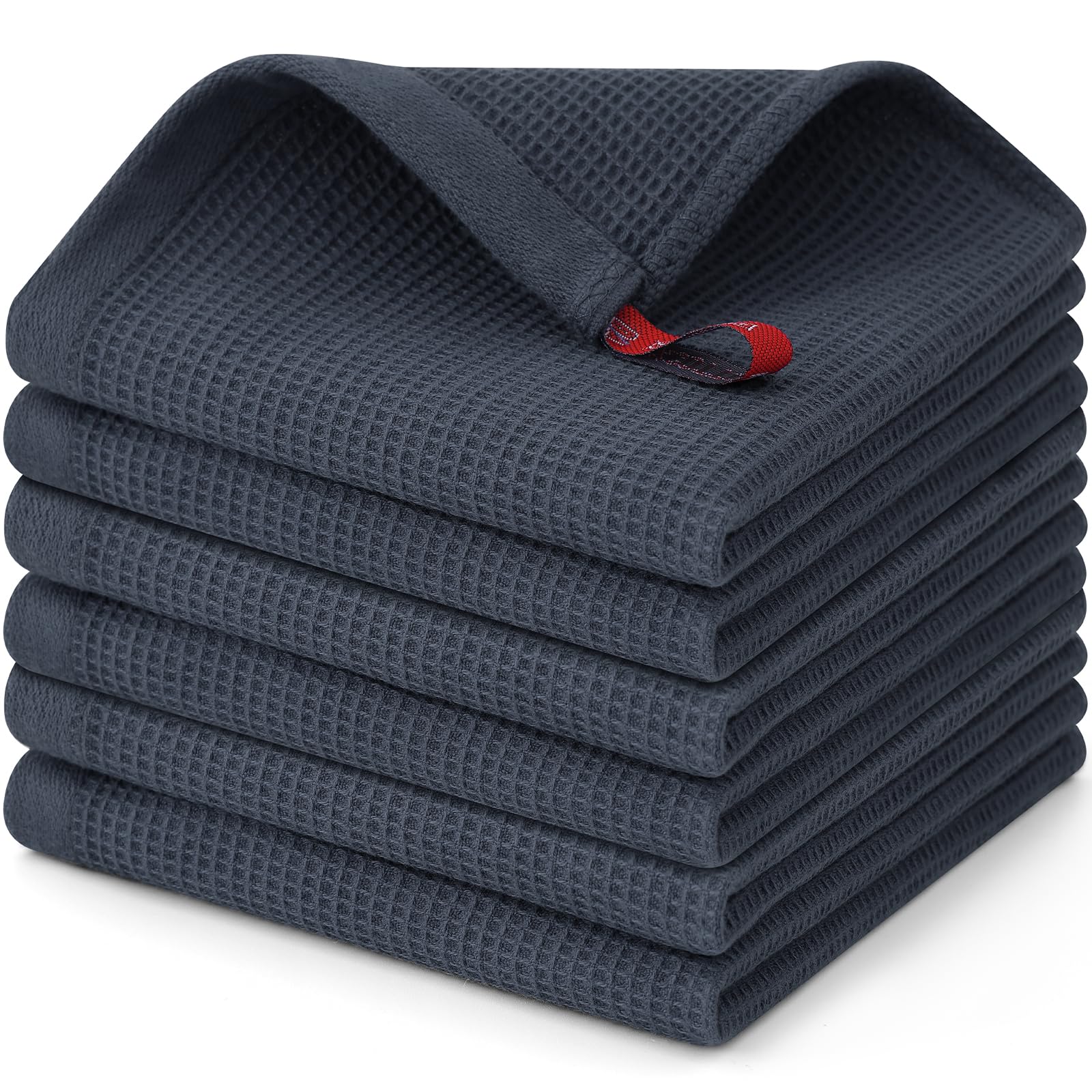 100% Cotton Waffle Weave Dish Cloths (6 Count)