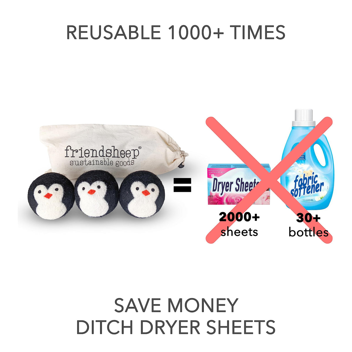 Wool Dryer Balls (3 Count)