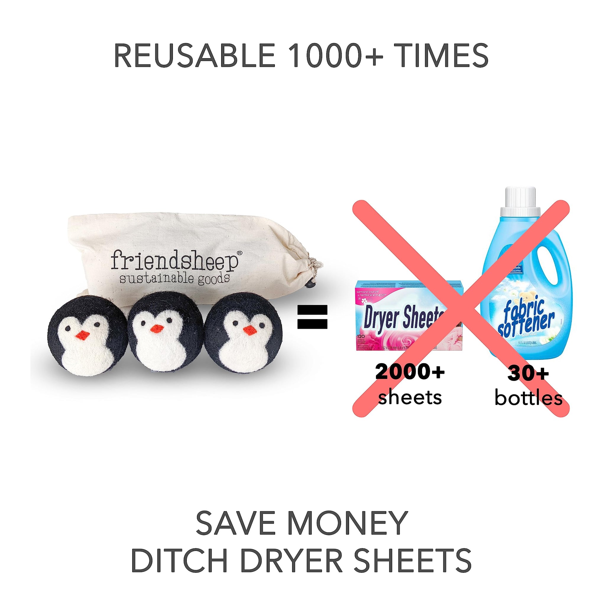 Wool Dryer Balls (3 Count)
